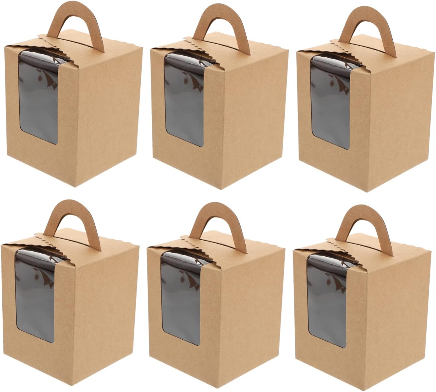 Großhandel 20 Stück Dessertboxen mit Deckel für Cupcakes und Muffins, individuell bedruckte Behälter vom Hersteller, ideal für Bulk-Bestellungen.