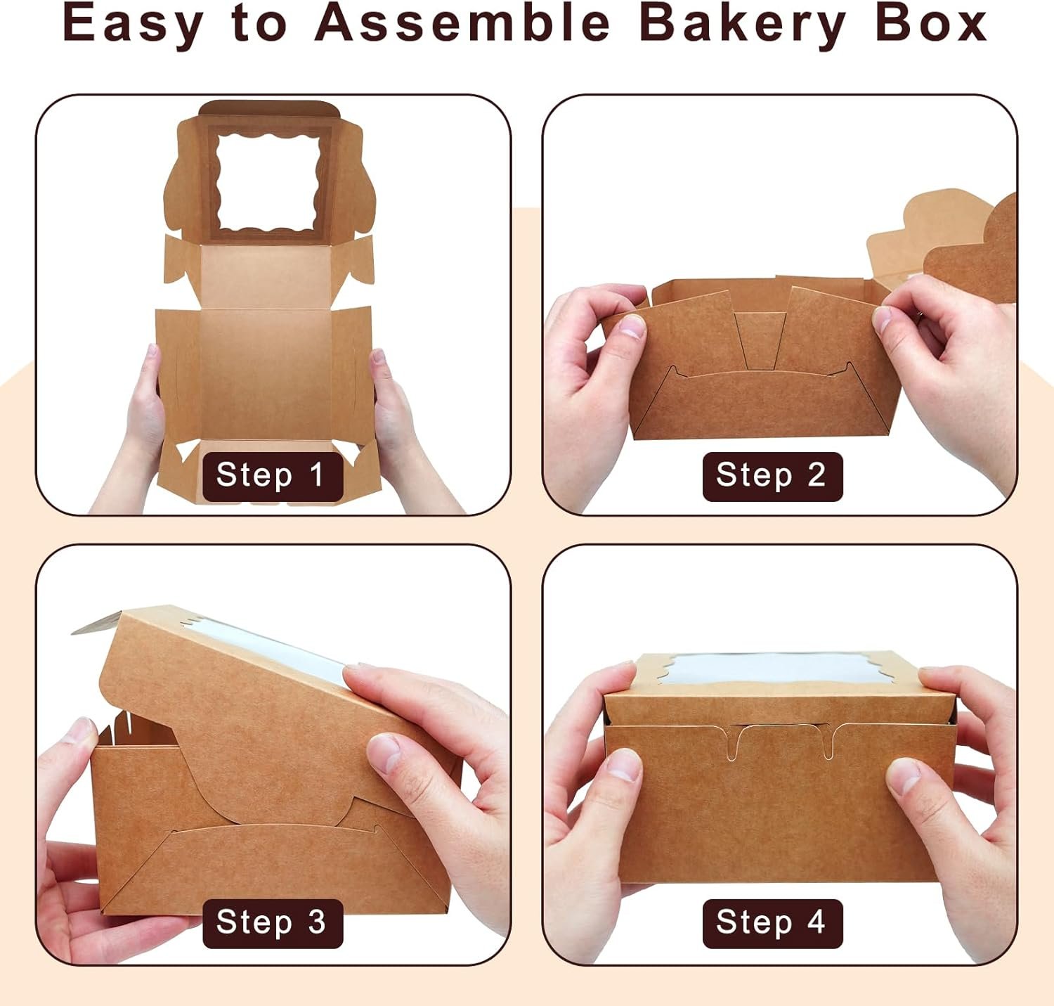 Großhandel 50 Pack Cookie Boxes 6x6x3 Zoll mit Fenster, ideal für Desserts, als Werbebox für individuelle Logos, produziert von einem erfahrenen Hersteller für Macarons und Mini-Kuchen. Großhandel 50 Pack Cookie Boxes 6x6x3 Zoll mit Fenster, ideal für Desserts, als Werbebox für individuelle Logos, produziert von einem erfahrenen Hersteller für Macarons und Mini-Kuchen.
