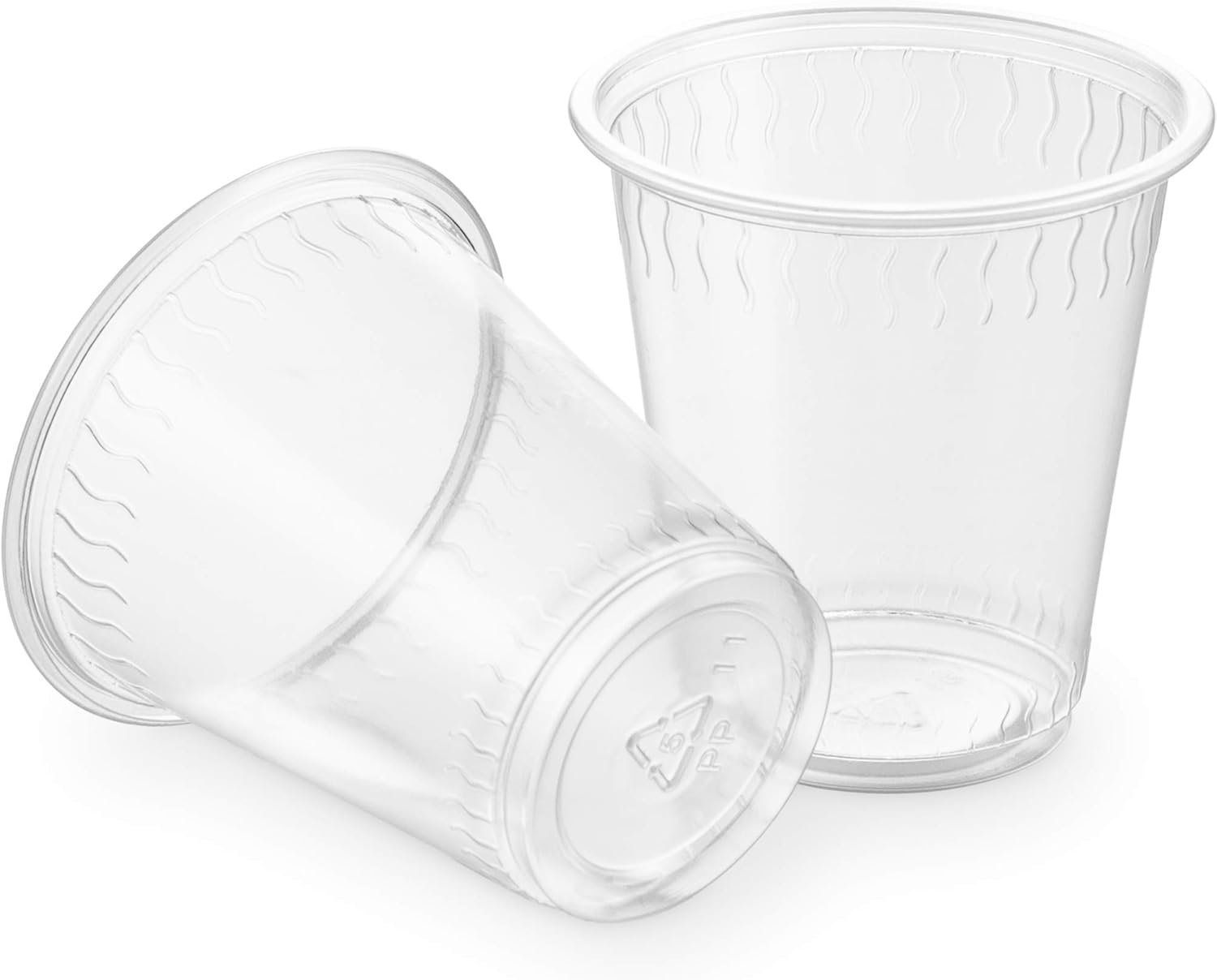 Großhandel 100 Stück klare Einweg-Plastikbecher 3 oz mit individuellem Logo vom Hersteller