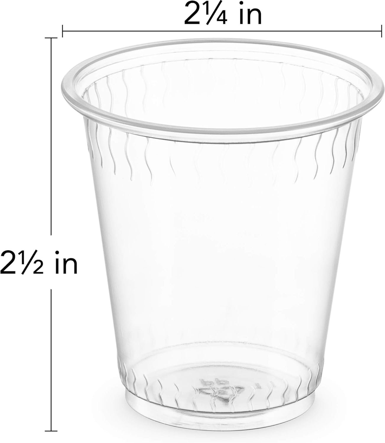Großhandel 100 Stück klare Einweg-Plastikbecher 3 oz mit individuellem Logo vom Hersteller