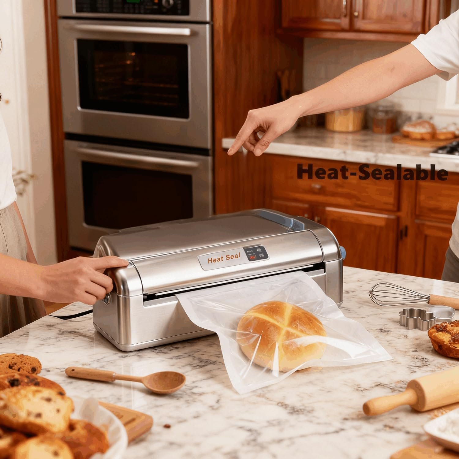 Großhandel Cookie Bags mit Fenster für Bäckereien, 100 Stück 7.1x7.5