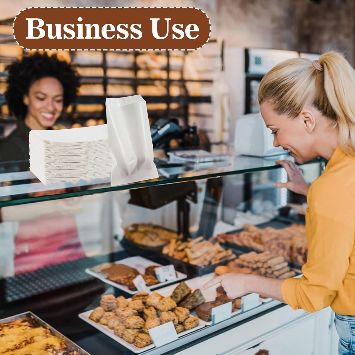 Großhandel für 100 Glassine Wachspapierbeutel - Individuelles Logo erhältlich - Hersteller von hochwertigen Umschlägen, Hamburger-Tüten, Cookie-Hüllen, Tortenstücken, Seifenverpackungen, und Dessertverpackungen in Großmenge.