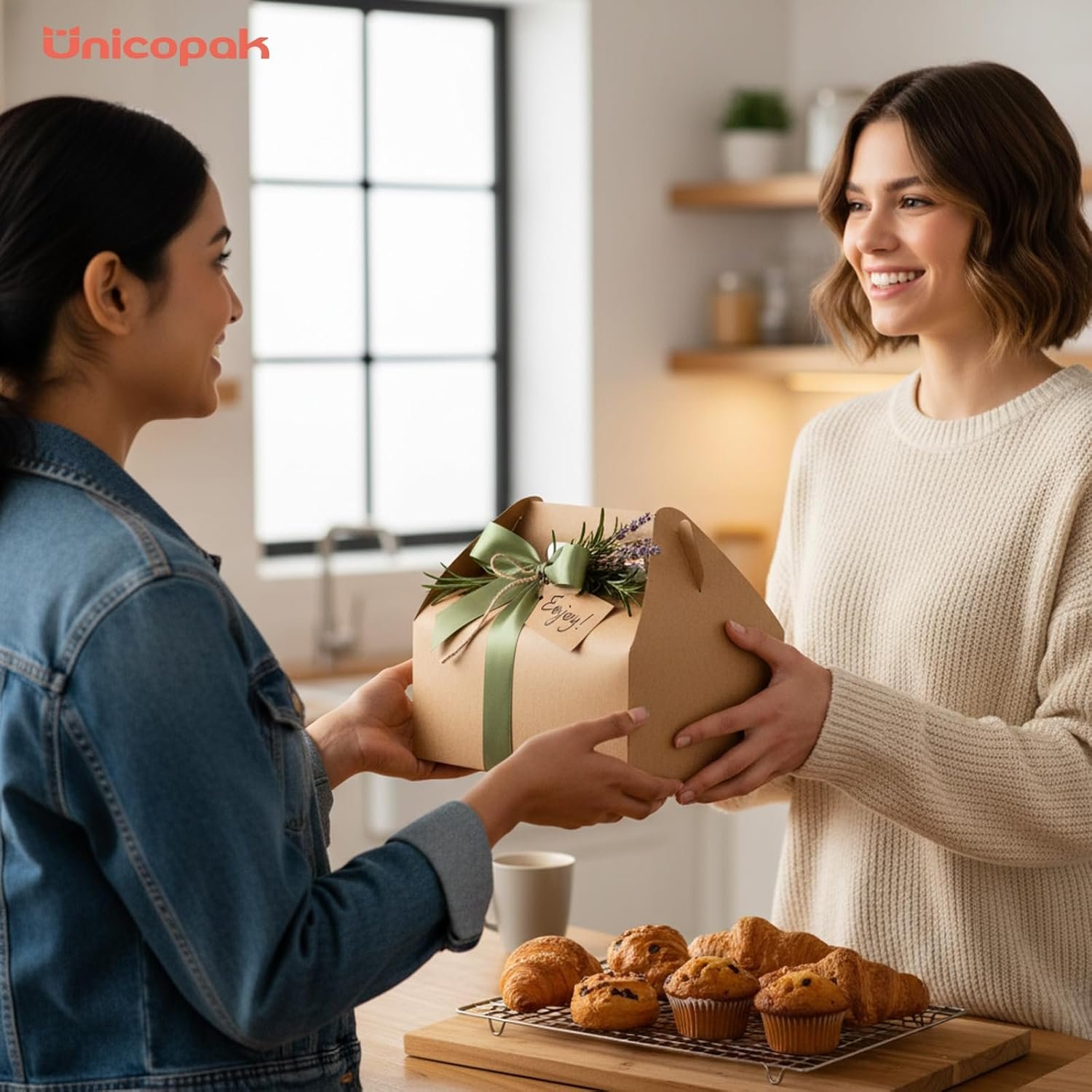 Großhandel 30er Pack 9x6x6 Kraft Gable Boxes, individuell bedruckbare, lebensmittelechte Karton-Lunchboxen, Hersteller von recycelbaren Geschenkboxen mit Griffen für Snacks, Picknick, Takeout Essen, Goodie Bags und robuste Barn Boxen, in Großmenge erhältlich.