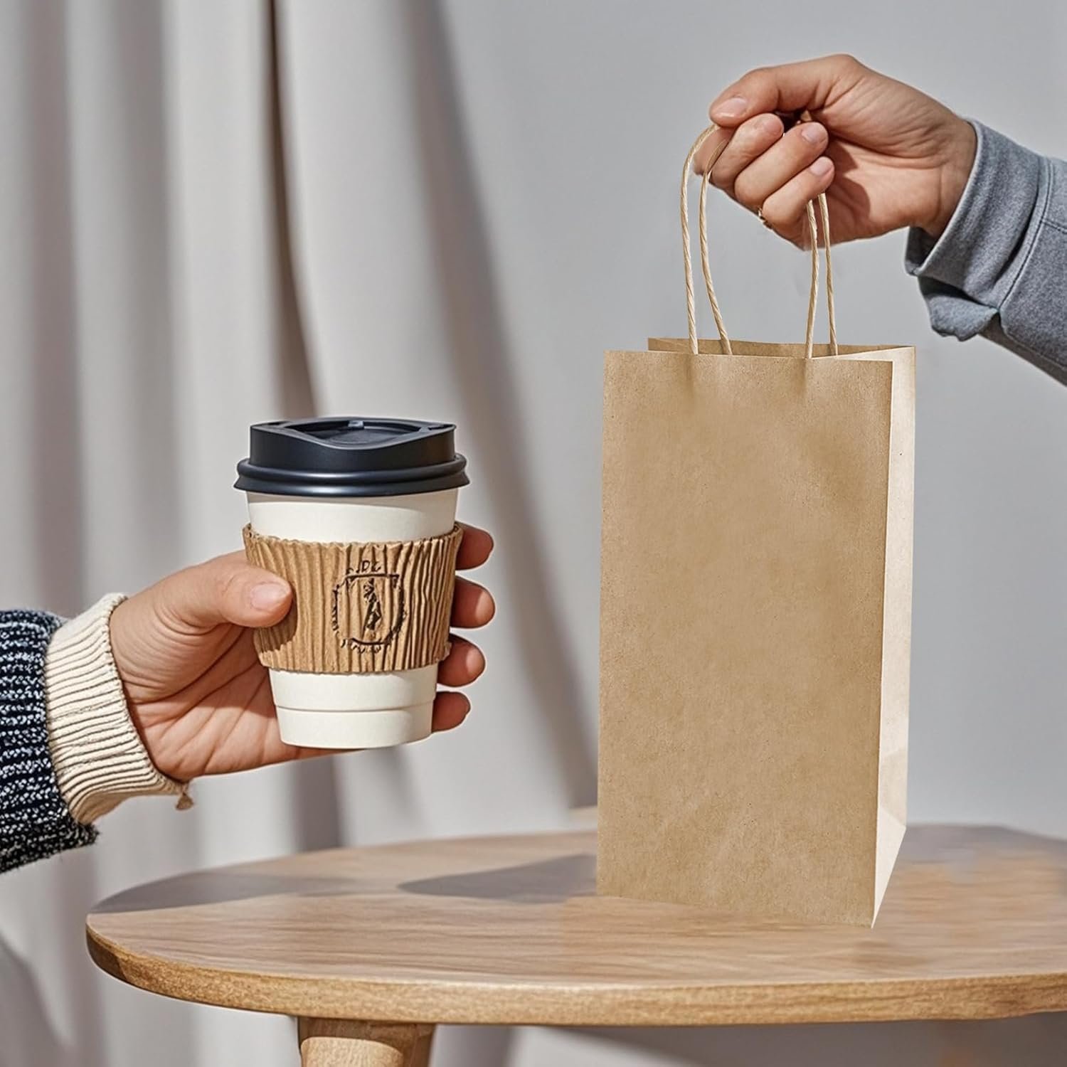 Großhandel Take-Out Papierbeutel und Einwegtrays für Getränke 100 Stück, individuell bedruckbare Ein-Cup-Träger für Kaffee, Hersteller von braunen Papiertragetaschen in Bulk. Großhandel Take-Out Papierbeutel und Einwegtrays für Getränke 100 Stück, individuell bedruckbare Ein-Cup-Träger für Kaffee, Hersteller von braunen Papiertragetaschen in Bulk.