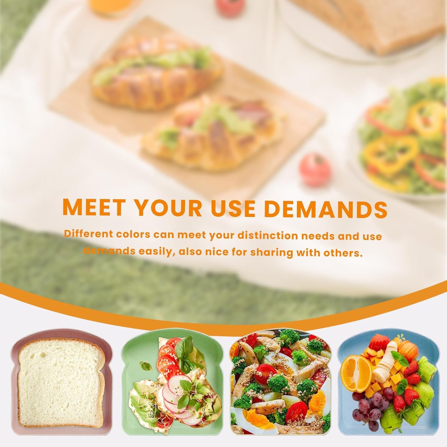Großhandel 4 Stück Sandwichbehälter für die Lunchbox, 14 oz wiederverwendbare Lunchboxen mit Deckel, Hersteller von plastik Lebensmittellagern, mikrowellen- und spülmaschinenfest, Toastform Sandwichbrotbox für Familien, Büro, Camping OEM Großhandel 4 Stück Sandwichbehälter für die Lunchbox, 14 oz wiederverwendbare Lunchboxen mit Deckel, Hersteller von plastik Lebensmittellagern, mikrowellen- und spülmaschinenfest, Toastform Sandwichbrotbox für Familien, Büro, Camping OEM
