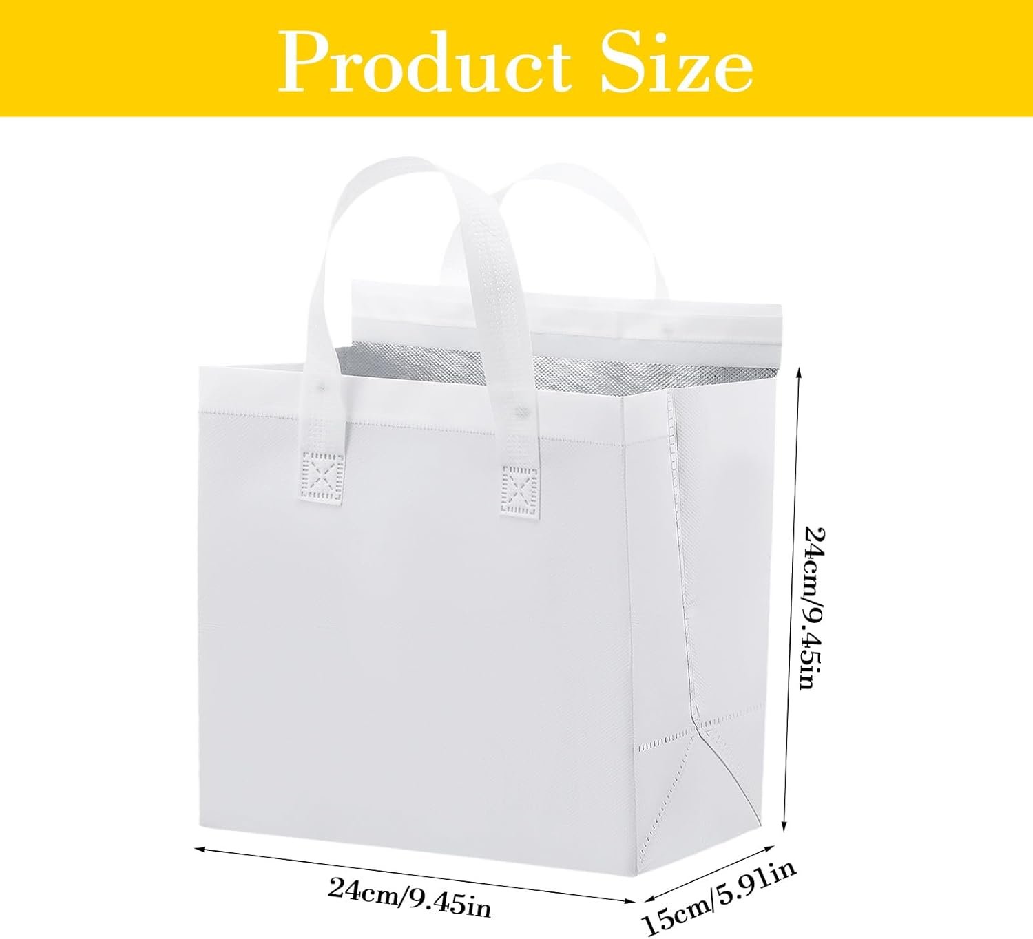 Großhandel 50 Stück isolierte Take Away Taschen in Bulk, Thermoisolierte Food Bags für Kaffee, Milch, Tee, heiße und kalte Speisen, frische Meeresfrüchte, Kühler, Pizza-Lieferung für Catering, Restaurant und Lebensmittelgeschäft (Weiß) – Individuelles Logo, Hersteller. Großhandel 50 Stück isolierte Take Away Taschen in Bulk, Thermoisolierte Food Bags für Kaffee, Milch, Tee, heiße und kalte Speisen, frische Meeresfrüchte, Kühler, Pizza-Lieferung für Catering, Restaurant und Lebensmittelgeschäft (Weiß) – Individuelles Logo, Hersteller.