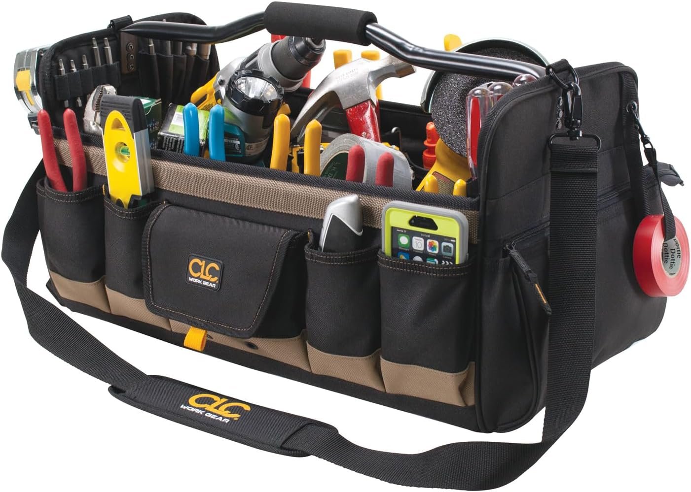 Großhandel 20 Zoll offener, weicher Werkzeugkasten mit 27 Fächern, individuell gestaltet mit Ihrem Logo von unserem Hersteller als OEM-Produkt in Großmenge verfügbar.