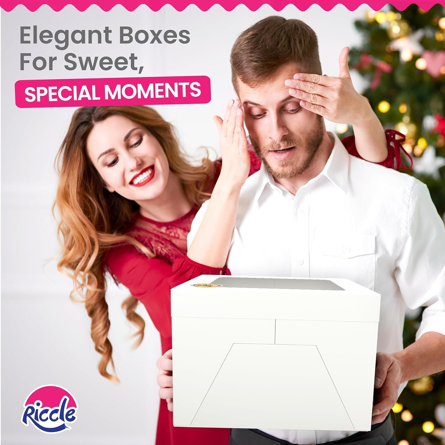 Großhandel 15 Stück Kuchenboxen, große weiße Bäckerkarton, 12x12x8 Zoll hohe Kuchenbox mit Fenster, quadratische Karton-Kuchenbox für mehrschichtige Kuchen, individuell bedruckte Backzubehör Supplies, Hersteller von Verpackungslösungen