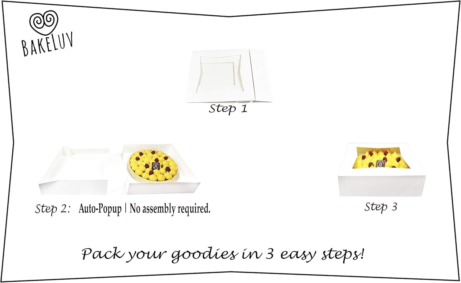 Großhandel 9 Zoll Bäckerei Boxen | 25 Stück 9x9x2,5 mit Fenster | Individuelles Logo für 9 Zoll Kuchen, Cookies und Torten, OEM Hersteller, Bulk Verpackungen Großhandel 9 Zoll Bäckerei Boxen | 25 Stück 9x9x2,5 mit Fenster | Individuelles Logo für 9 Zoll Kuchen, Cookies und Torten, OEM Hersteller, Bulk Verpackungen