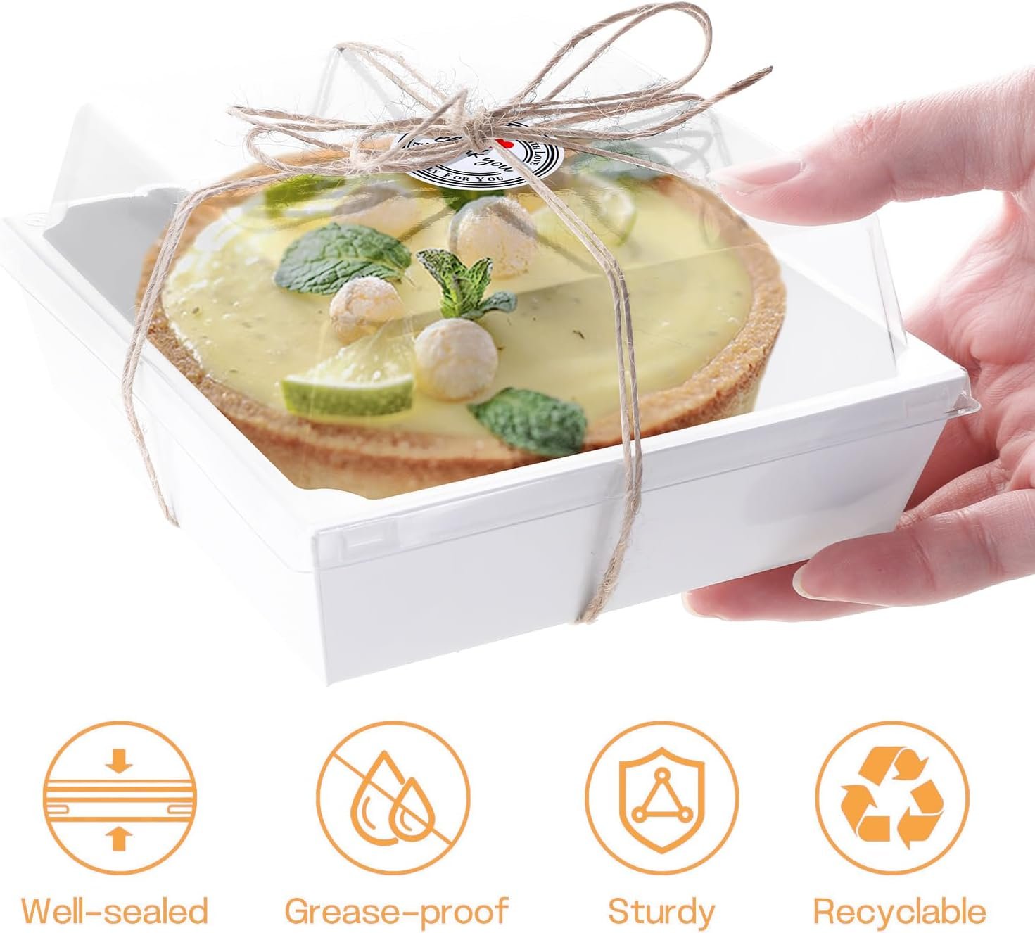 Großhandel 100 Pack kleine Charcuterie Boxen mit klarem Deckel, 5 Zoll Cookie Boxen für Sandwich, Sushi, Backwaren, Dessert, Kuchenstück, Erdbeeren - Individuelles Logo, Hersteller, Bulk