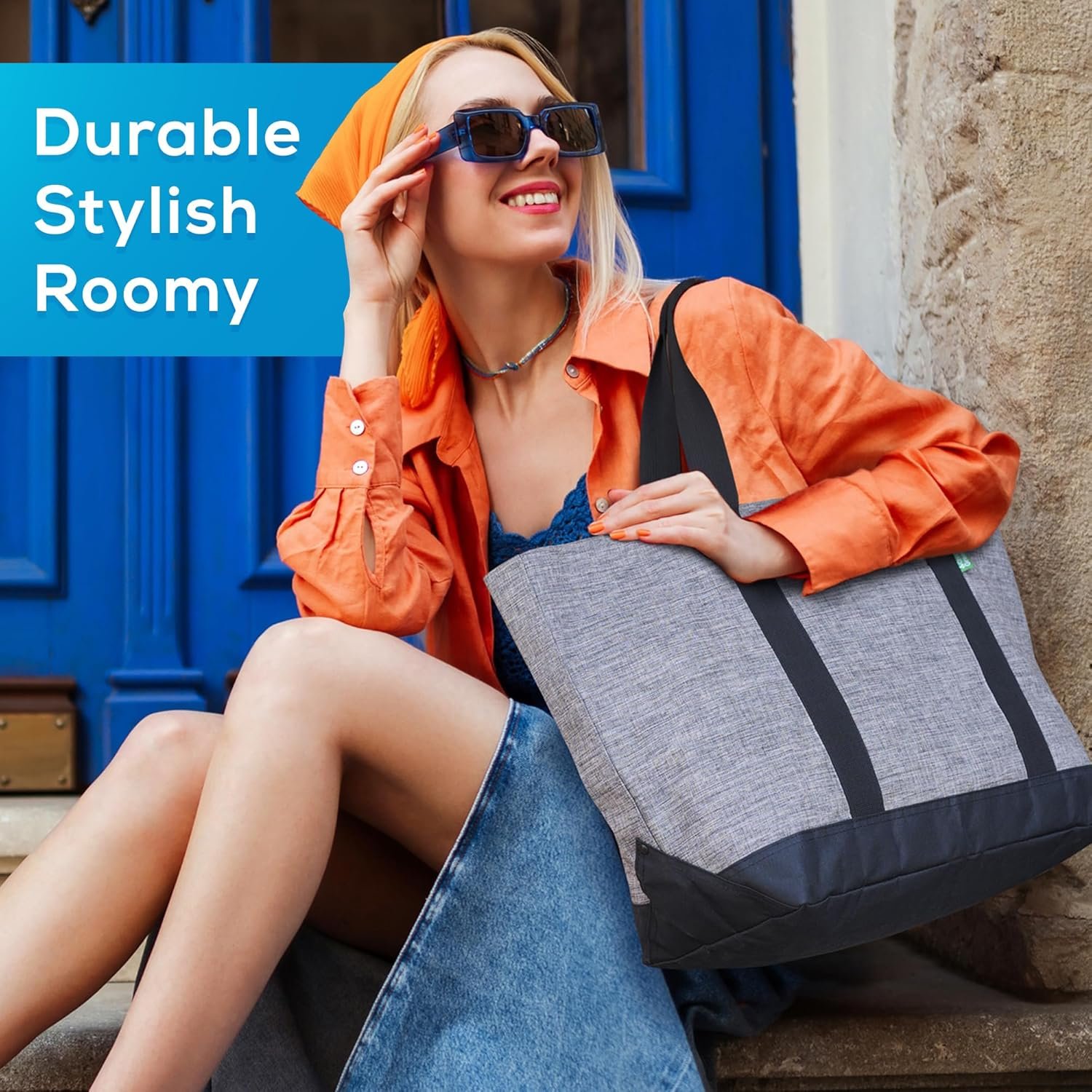 Großhandel Extra Large Tote Bag für Männer und Frauen mit Reißverschluss – Individuelles Logo Alltags-Tasche für Arbeit, Schule, Fitness, Shopping, Lehrer, Pflegekräfte – Canvas Reise- und Wochenendtasche (Grau) von Hersteller in Großmenge Großhandel Extra Large Tote Bag für Männer und Frauen mit Reißverschluss – Individuelles Logo Alltags-Tasche für Arbeit, Schule, Fitness, Shopping, Lehrer, Pflegekräfte – Canvas Reise- und Wochenendtasche (Grau) von Hersteller in Großmenge