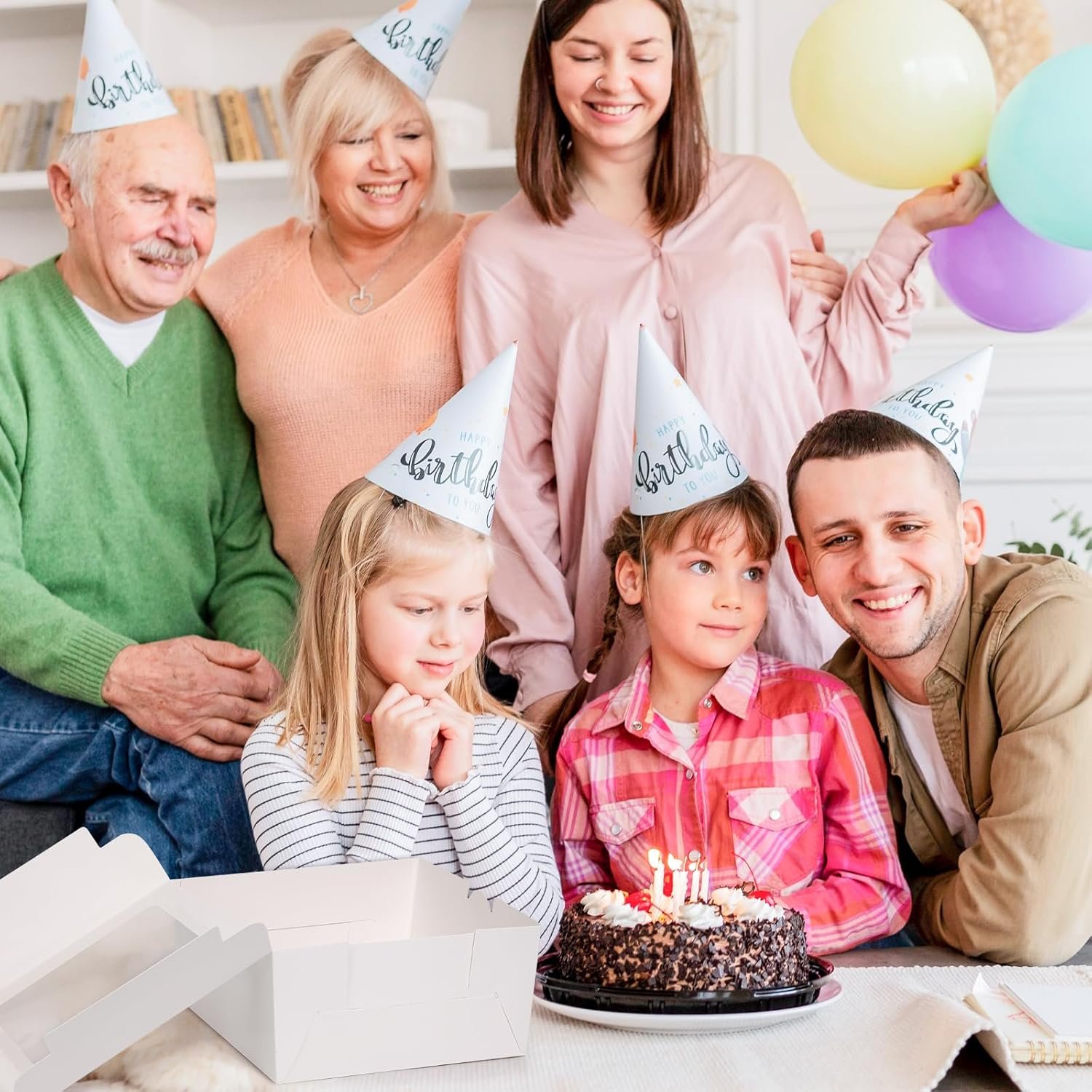 Großhandel 26 Stück 8x8x4 Zoll Kuchenboxen, weiße Backboxen mit Fenster für Gebäck, Muffins, Donuts, individuelle Logos und OEM Verpackungen vom Hersteller. Großhandel 26 Stück 8x8x4 Zoll Kuchenboxen, weiße Backboxen mit Fenster für Gebäck, Muffins, Donuts, individuelle Logos und OEM Verpackungen vom Hersteller.