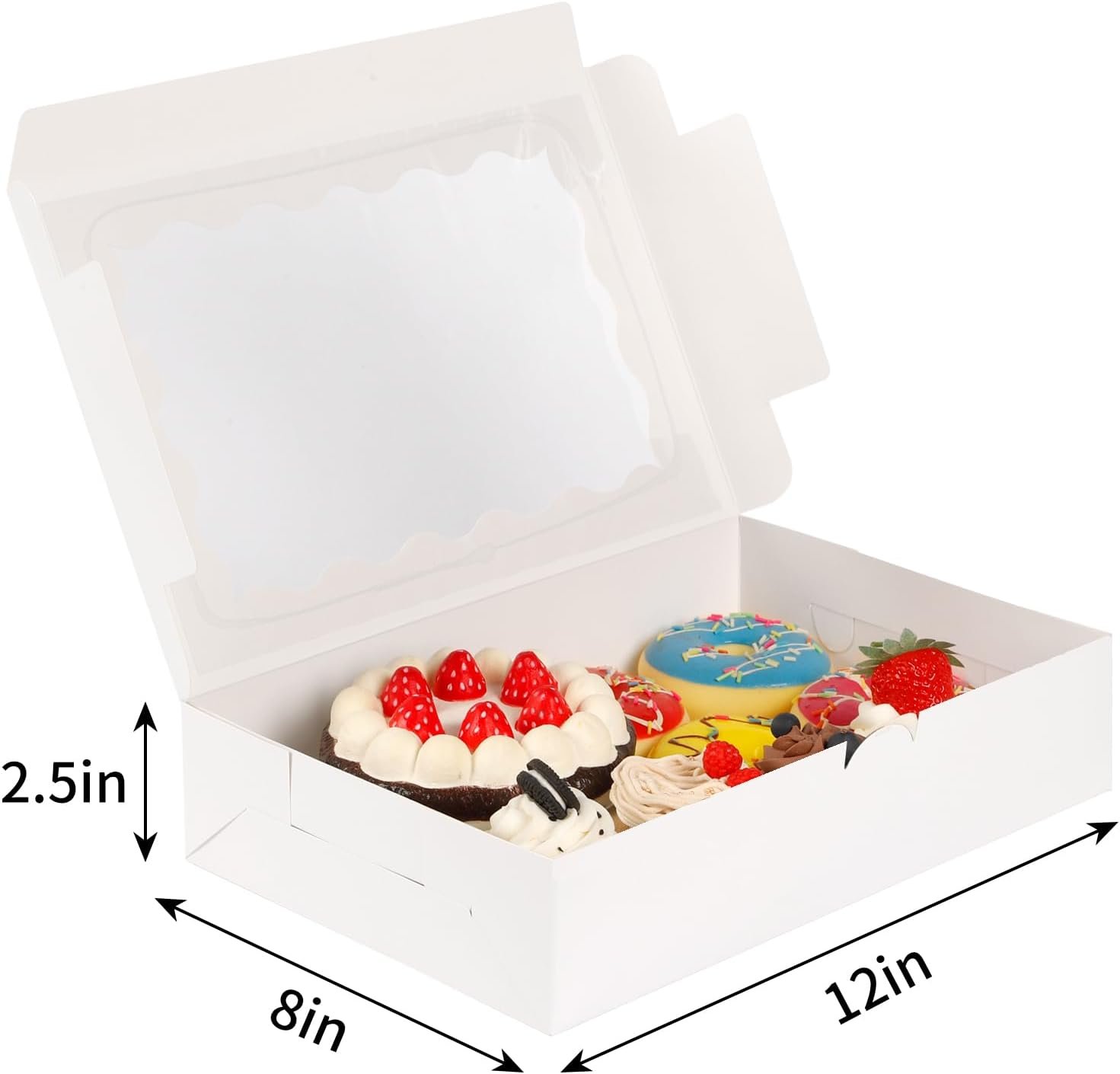 Großhandel 15 Stücke Kuchenverpackungen, 12x8x2,5 Zoll mit Fenster für Schokoladenüberzogene Erdbeeren, OEM für Torten, Kuchen, Muffins, Donuts und Gebäck, als bulk erhältlich. Großhandel 15 Stücke Kuchenverpackungen, 12x8x2,5 Zoll mit Fenster für Schokoladenüberzogene Erdbeeren, OEM für Torten, Kuchen, Muffins, Donuts und Gebäck, als bulk erhältlich.