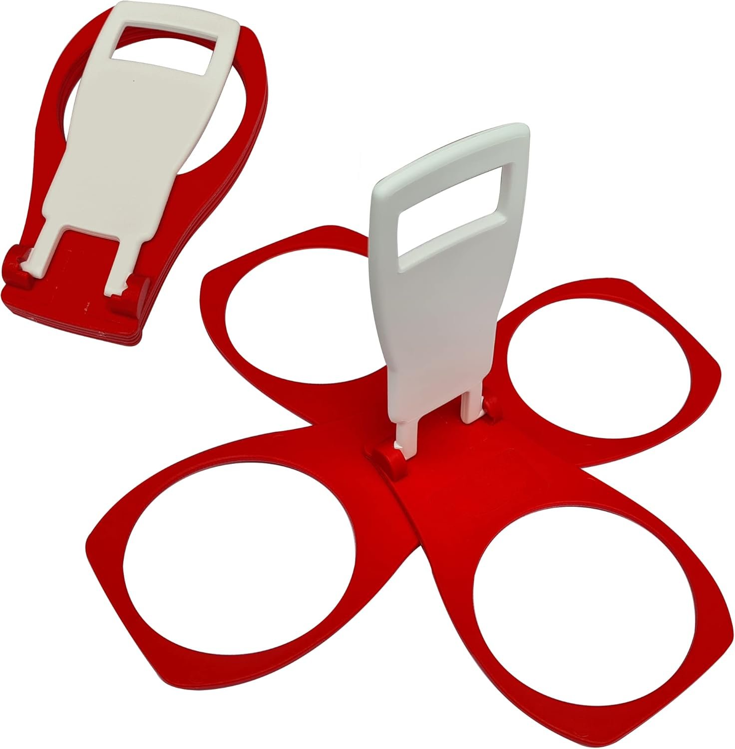 Großhandel Robuste faltbare Becherträger für 2, 3 und 4 Tassen - Individuelles Logo, praktischer und wiederverwendbarer Halter für heiße Getränke, ideal für Festivals, Sportveranstaltungen und Partys - Hersteller für flexible Lösungen in der Gastronomie und im Catering