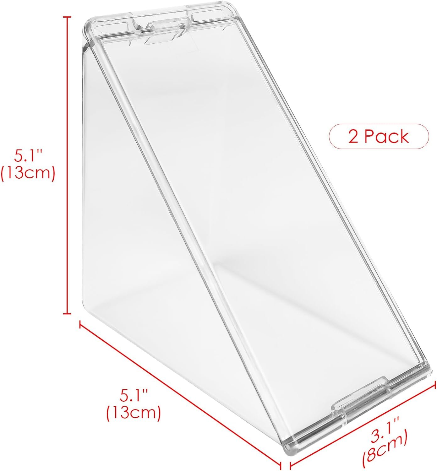Großhandel 2 Stück dreieckige Sandwich-Boxen mit Deckel, transparente Charcuterie-Boxen für die Sandwich-Aufbewahrung, OEM-fähige Aufbewahrungsbox für Picknick, Reisen und Arbeit.