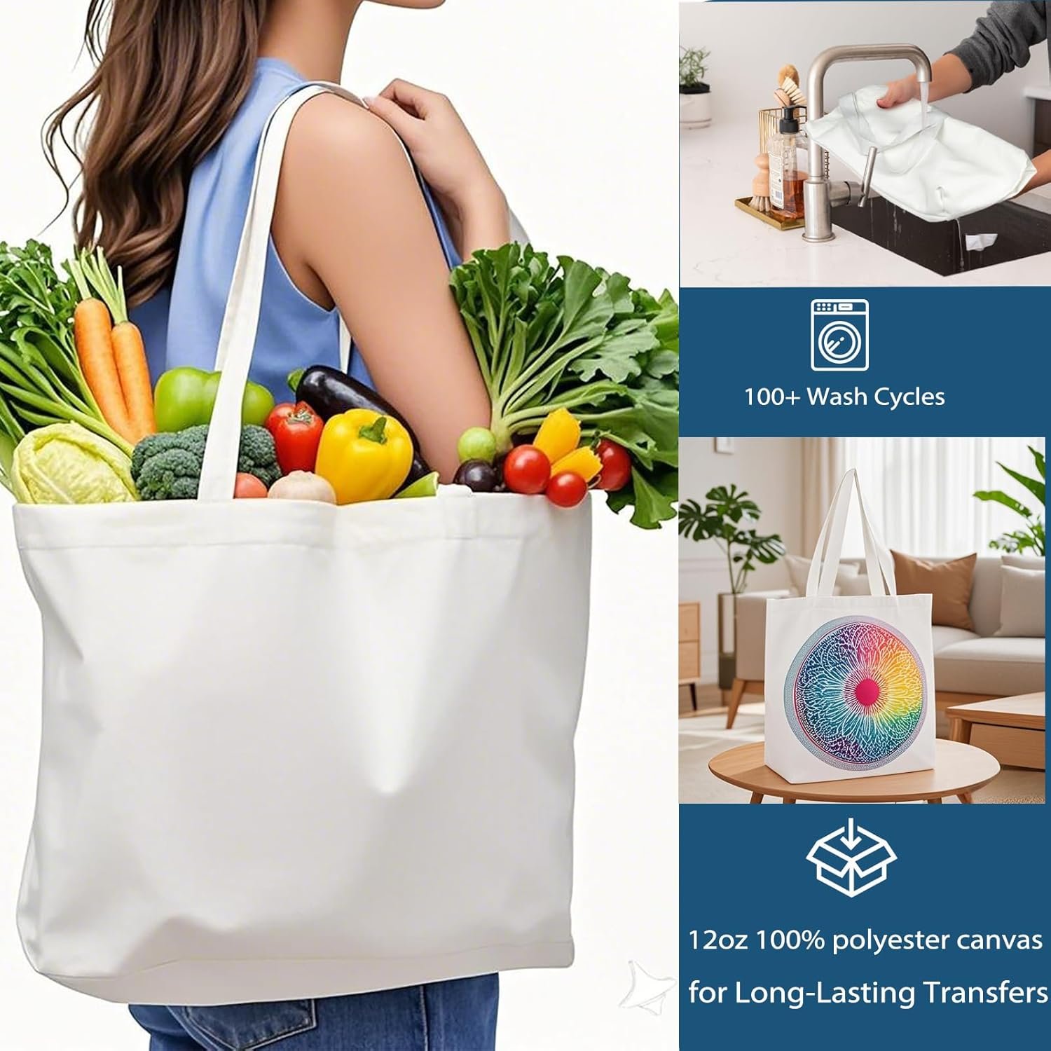 Großhandel 12 oz Polyester Canvas Taschen mit Reißverschluss, große wiederverwendbare Einkaufstaschen, individuelles Logo für Ihre Eigenmarke, Hersteller für maßgeschneiderte Lösungen. Großhandel 12 oz Polyester Canvas Taschen mit Reißverschluss, große wiederverwendbare Einkaufstaschen, individuelles Logo für Ihre Eigenmarke, Hersteller für maßgeschneiderte Lösungen.