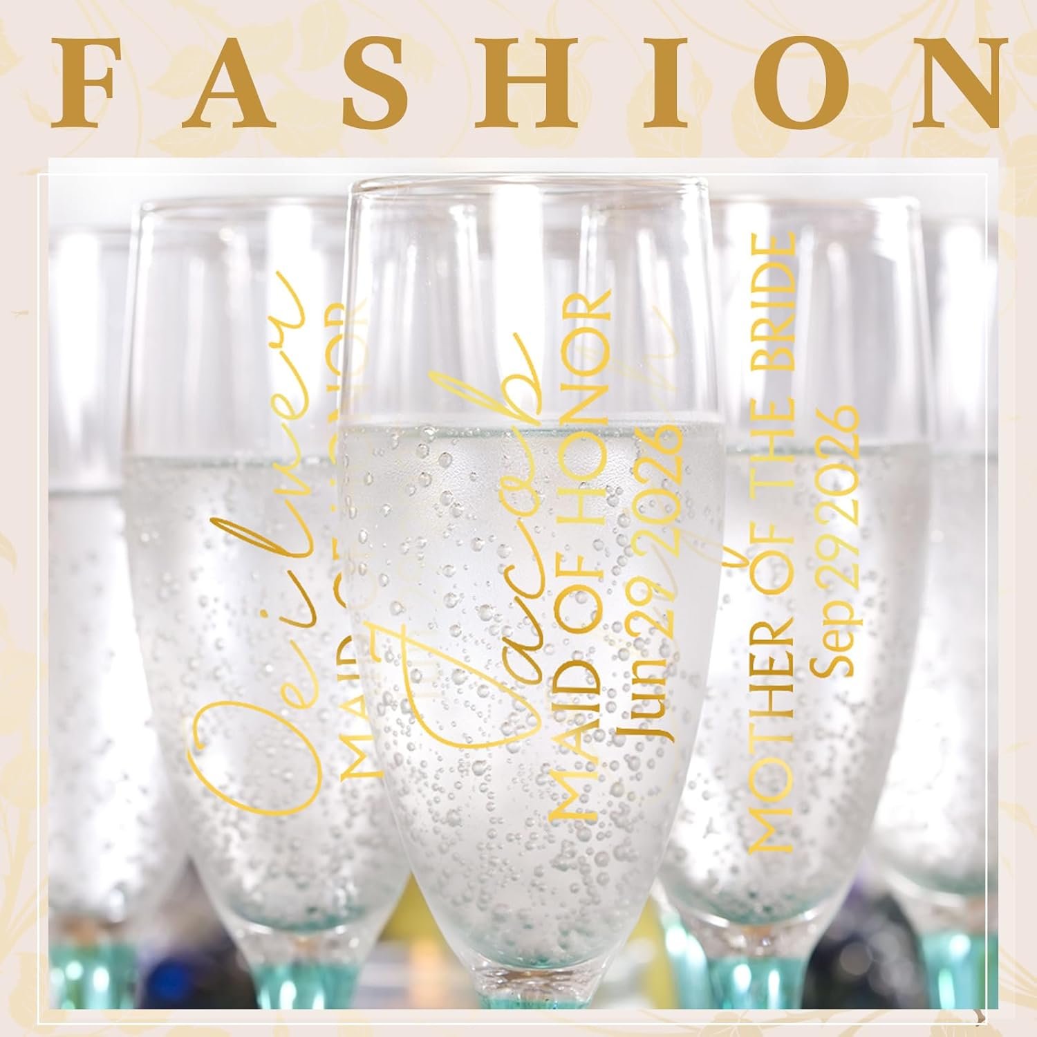 Großhandel 6 Blätter individuelle Brautdekoration Aufkleber personalisierte Vinyl-Anfrage Namensdecal für Sektgläser Geschenkbox Junggesellinnenabschied Hochzeit (Gold) OEM Hersteller Großhandel 6 Blätter individuelle Brautdekoration Aufkleber personalisierte Vinyl-Anfrage Namensdecal für Sektgläser Geschenkbox Junggesellinnenabschied Hochzeit (Gold) OEM Hersteller