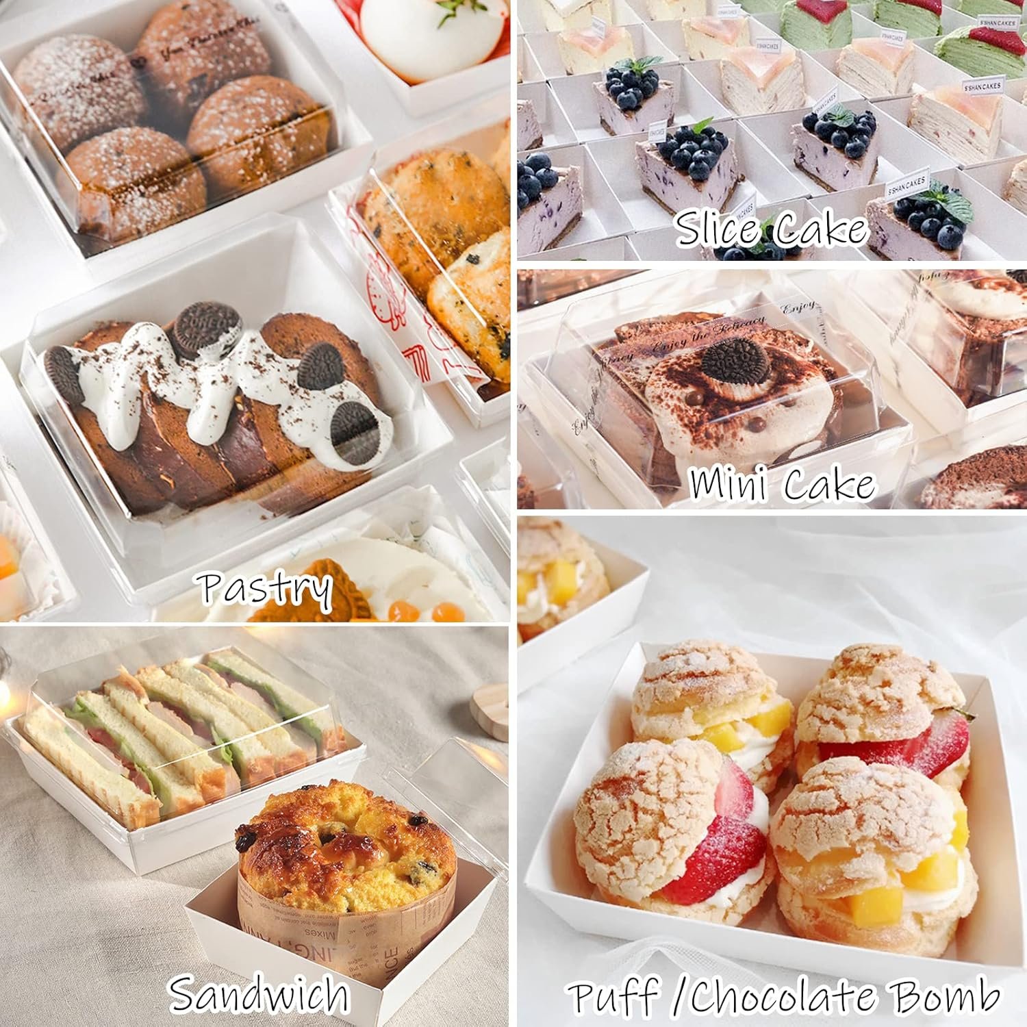 Großhandel kleine Charcuterie-Boxen, 5 Zoll Papiertüten mit Klarsichtdeckel für Sandwich, Gebäck, Kuchenstück, individuelle Logos, Hersteller von Einweg-Lebensmittelbehältern, 50 Stück Großhandel kleine Charcuterie-Boxen, 5 Zoll Papiertüten mit Klarsichtdeckel für Sandwich, Gebäck, Kuchenstück, individuelle Logos, Hersteller von Einweg-Lebensmittelbehältern, 50 Stück