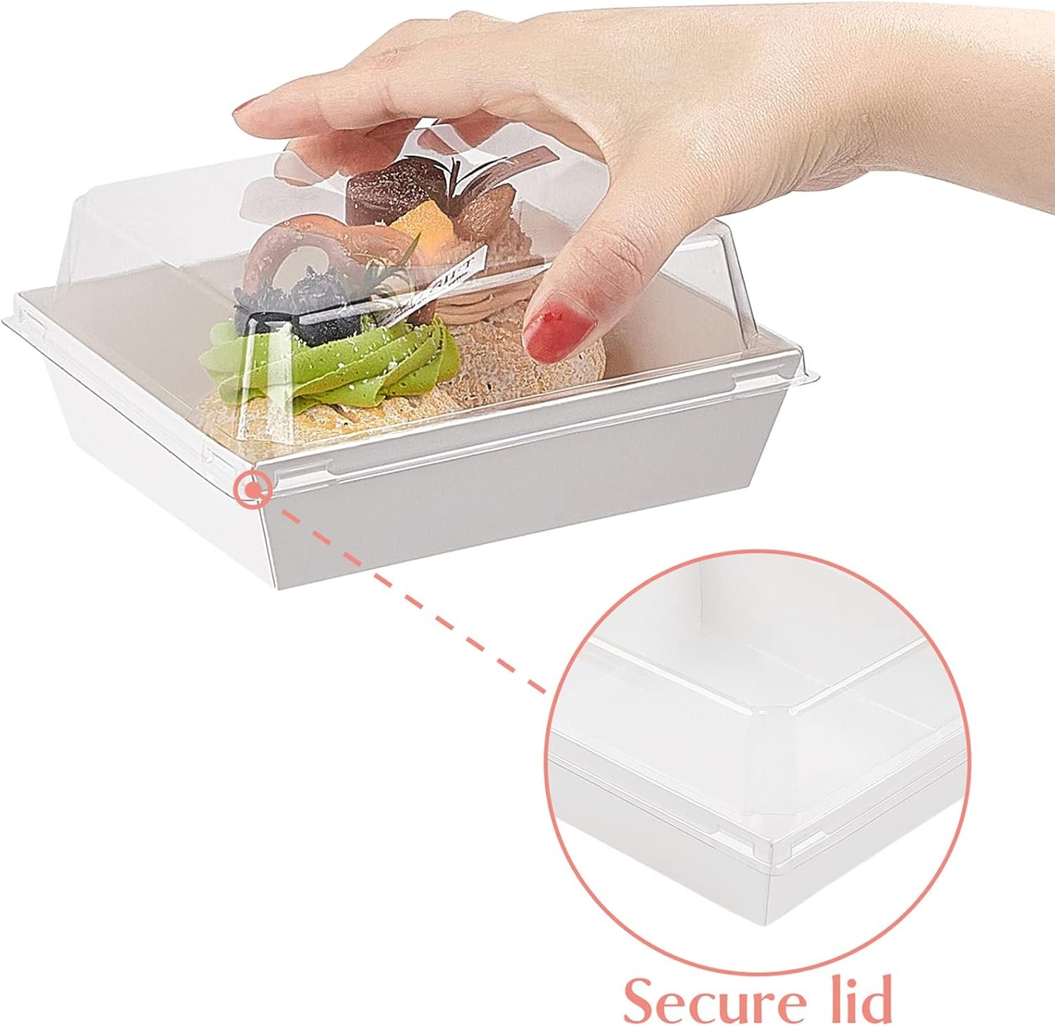Großhandel kleine Charcuterie-Boxen, 5 Zoll Papiertüten mit Klarsichtdeckel für Sandwich, Gebäck, Kuchenstück, individuelle Logos, Hersteller von Einweg-Lebensmittelbehältern, 50 Stück Großhandel kleine Charcuterie-Boxen, 5 Zoll Papiertüten mit Klarsichtdeckel für Sandwich, Gebäck, Kuchenstück, individuelle Logos, Hersteller von Einweg-Lebensmittelbehältern, 50 Stück