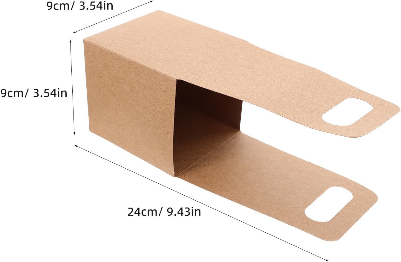 Großhandel 30PCS tragbare Kraftpapier Getränke-Tragevorrichtung mit Griff, Hersteller für Einweg-Becherhalter, Bulk Träger für Bierflaschen, Getränke für Kaffee und Blumen