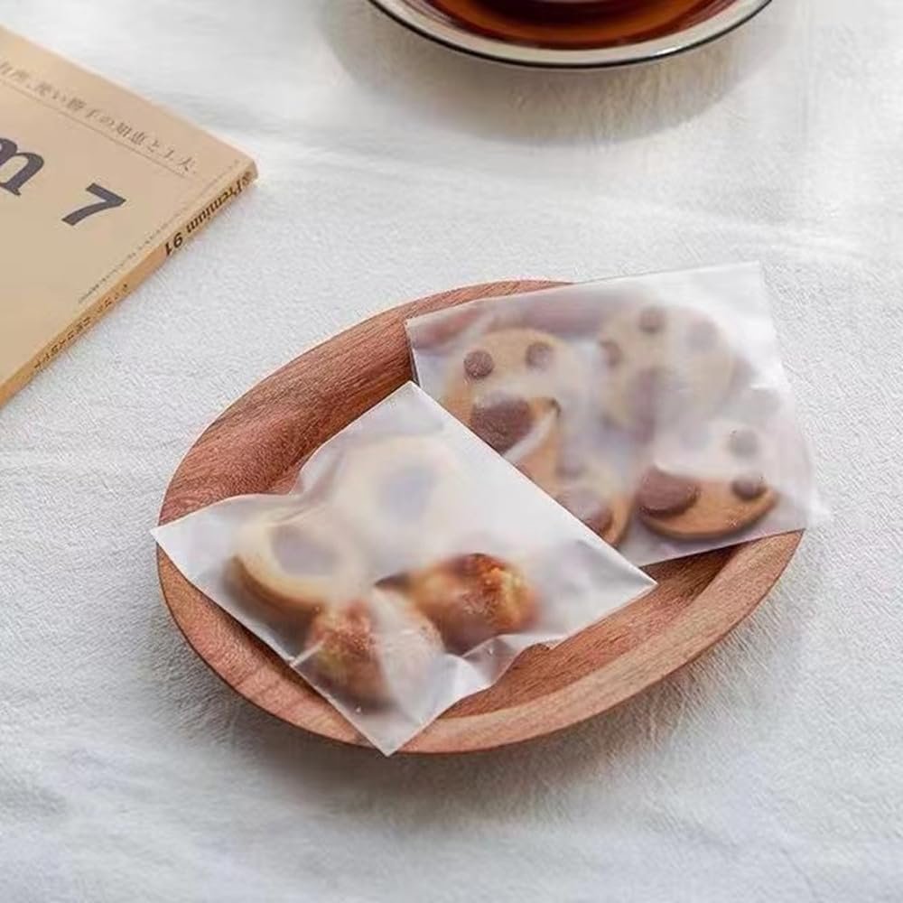 Großhandel frosted semi-transparente OPP Beutel (3,1 x 3,9 Zoll) - Selbsthaftende Mini-Tüten für die Verpackung von Cookies, Schokolade, Süßigkeiten, Desserts, Snack-Packs, Brot - Individuelles Logo für Ihre Eigenmarke vom Hersteller