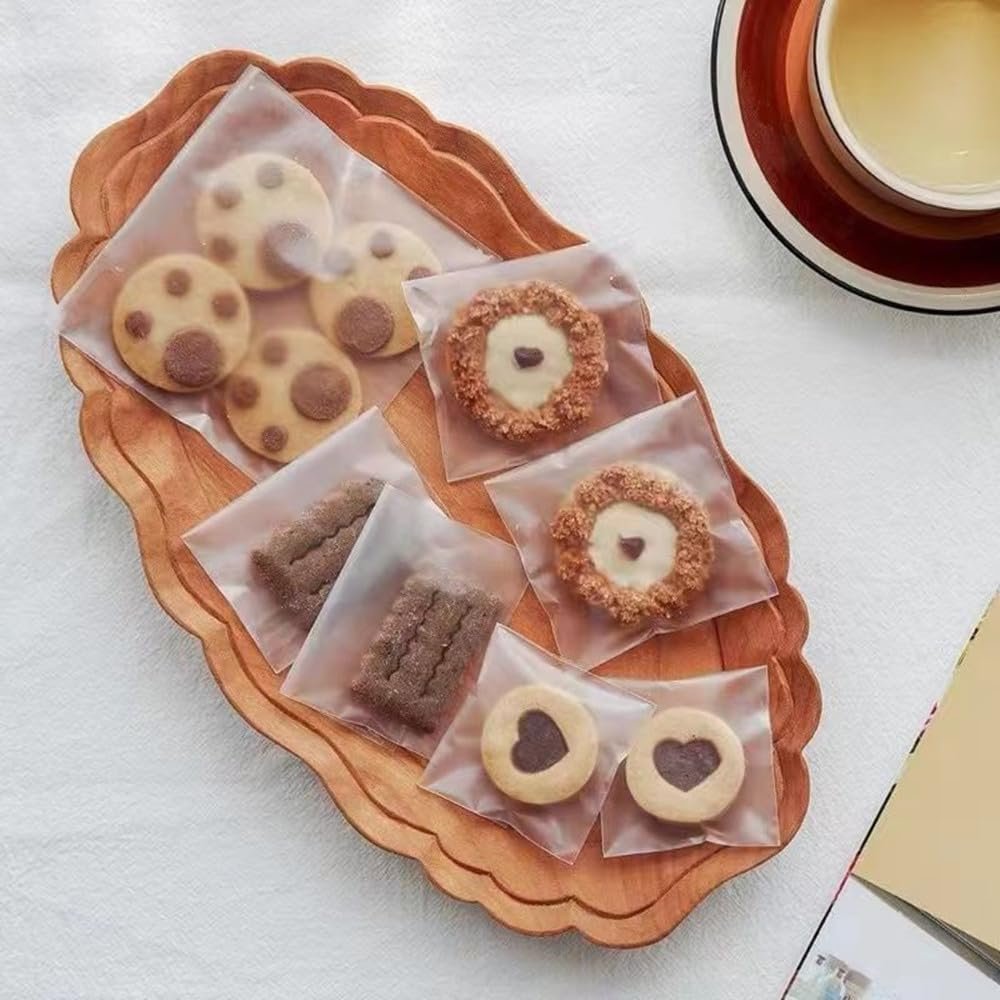 Großhandel frosted semi-transparente OPP Beutel (3,1 x 3,9 Zoll) - Selbsthaftende Mini-Tüten für die Verpackung von Cookies, Schokolade, Süßigkeiten, Desserts, Snack-Packs, Brot - Individuelles Logo für Ihre Eigenmarke vom Hersteller
