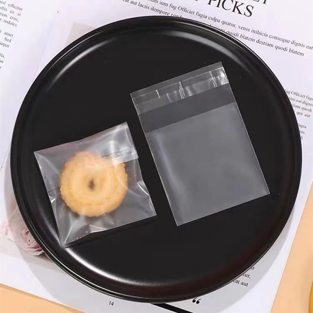 Großhandel frosted semi-transparente OPP Beutel (3,1 x 3,9 Zoll) - Selbsthaftende Mini-Tüten für die Verpackung von Cookies, Schokolade, Süßigkeiten, Desserts, Snack-Packs, Brot - Individuelles Logo für Ihre Eigenmarke vom Hersteller