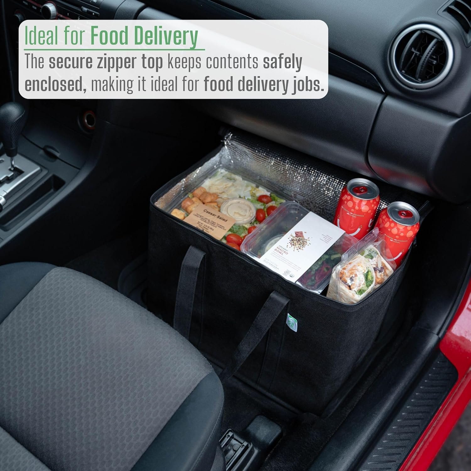 Großhandel 3er Pack isolierte, wiederverwendbare Einkaufstaschen, schwere Qualität, große Größe, langlebige Griffe, mit Doppel-Reißverschlüssen, Deckel, steht stabil, faltbar, nachhaltig – individuelles Logo, Hersteller, Bulk.