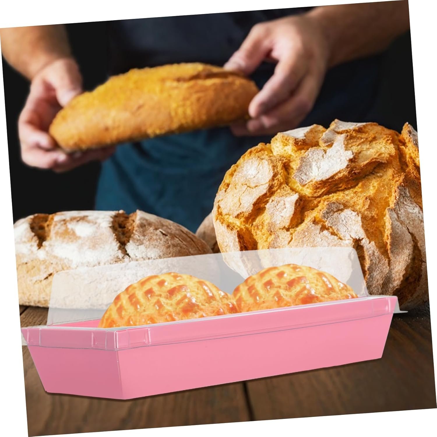 Großhandel 50 Stück Einweg-Bäckerei-Boxen mit Deckeln für Desserts, Gebäck und Sandwiches, Hersteller für Transport und Lagerung, individuell bedruckbar mit Ihrem Logo. Großhandel 50 Stück Einweg-Bäckerei-Boxen mit Deckeln für Desserts, Gebäck und Sandwiches, Hersteller für Transport und Lagerung, individuell bedruckbar mit Ihrem Logo.