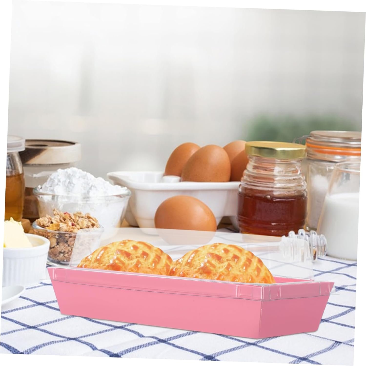 Großhandel 50 Stück Einweg-Bäckerei-Boxen mit Deckeln für Desserts, Gebäck und Sandwiches, Hersteller für Transport und Lagerung, individuell bedruckbar mit Ihrem Logo. Großhandel 50 Stück Einweg-Bäckerei-Boxen mit Deckeln für Desserts, Gebäck und Sandwiches, Hersteller für Transport und Lagerung, individuell bedruckbar mit Ihrem Logo.