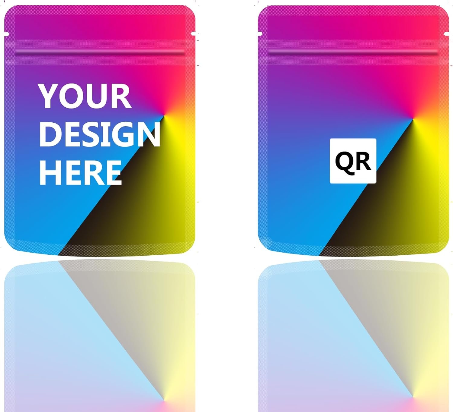 Großhandel 500 Packs Individuelles Logo 3.5g Mylar Tüten 4x5'' Anpassbare Druckdesigns mit Resealable Reißverschluss Pouches vom Hersteller in Bulk