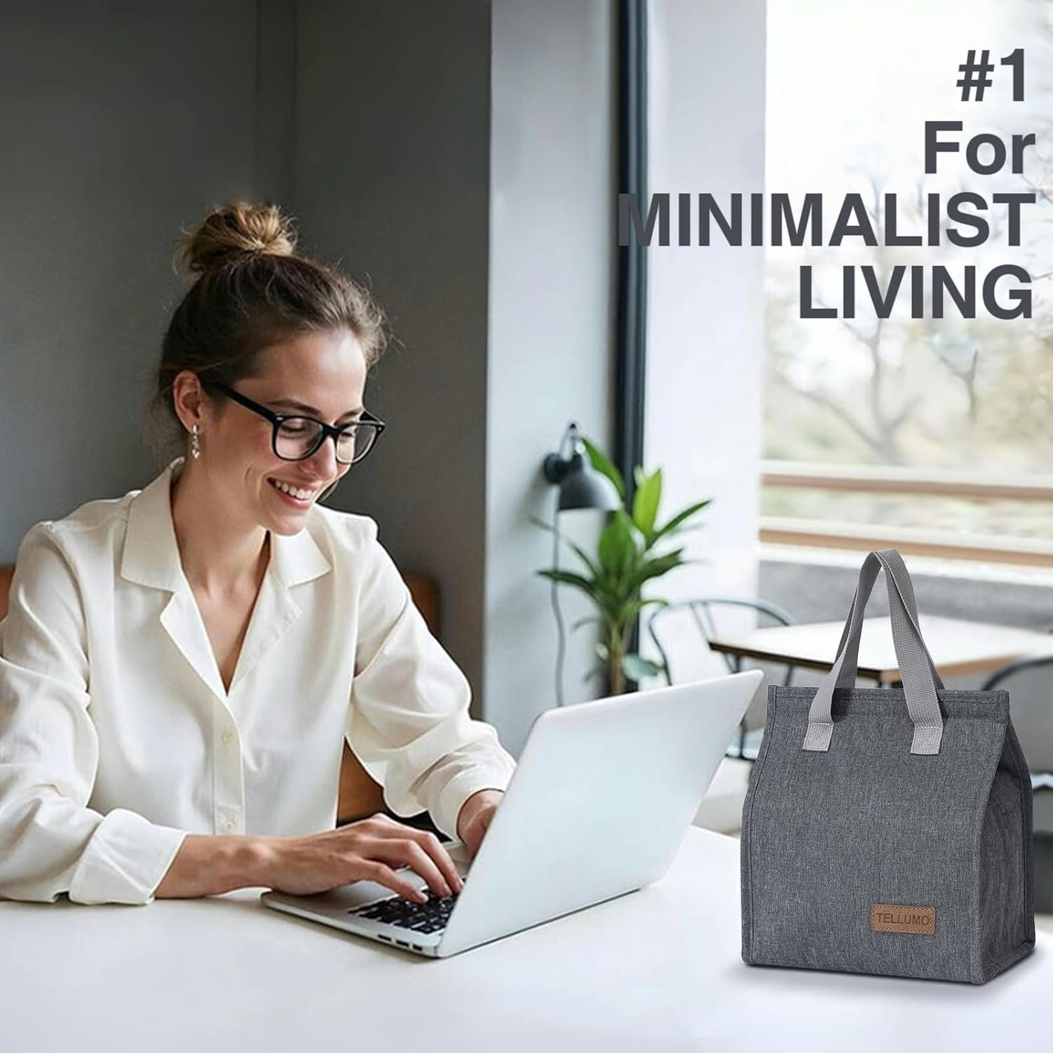 Großhandel Isolierte Lunch Tasche für Damen und Herren, große Lunchbox wiederverwendbar und auslaufsicher, Individuelles Logo für Büro, Arbeit, Schule, Strand oder Reisen (Grau), Hersteller im Bulk