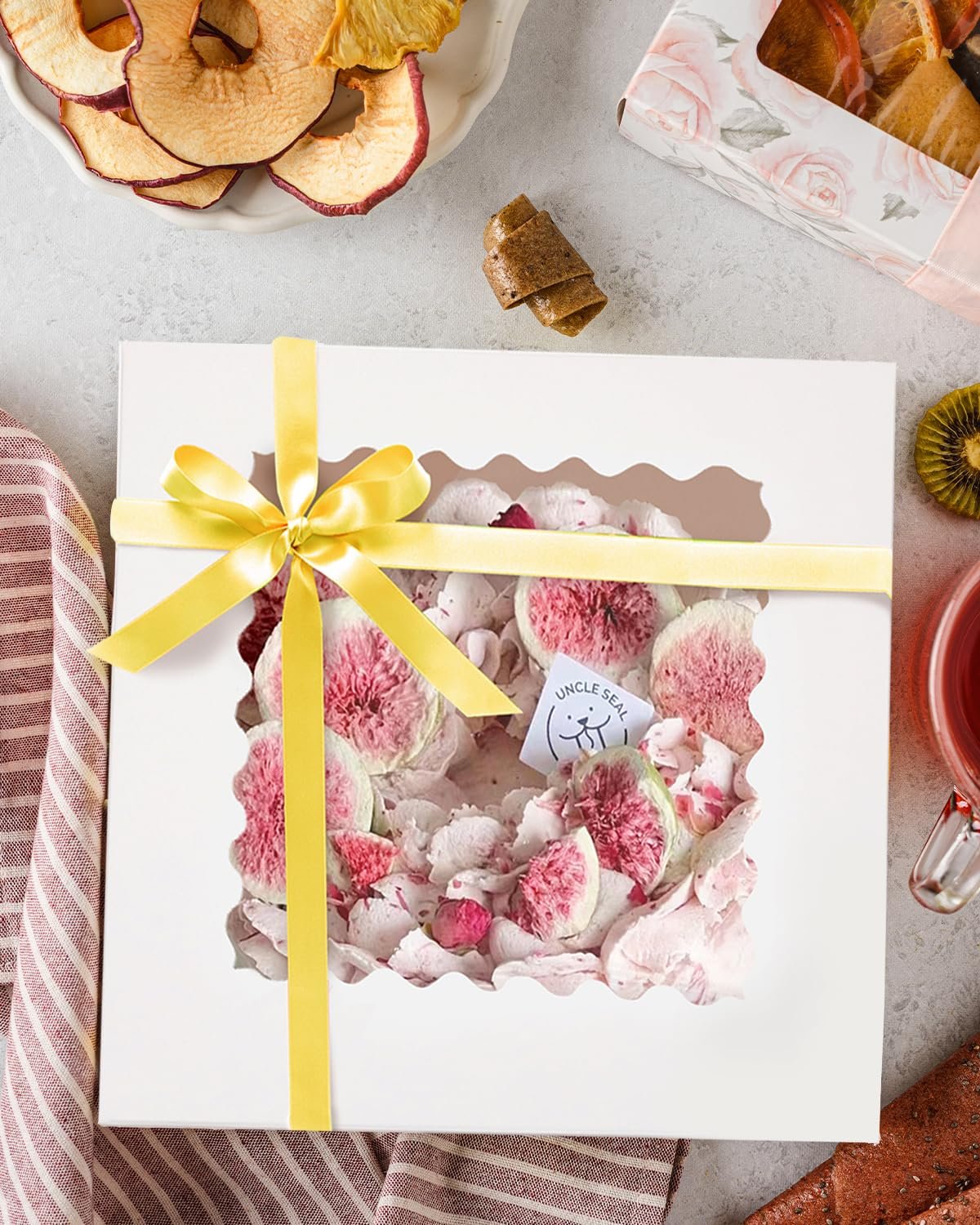 Großhandel 10x10x5 Cake Box, 4 Sets mit Fenster und 4 Sets 10