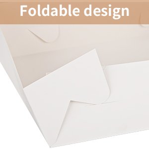 Großhandel 12 Sets 14x10x4 Zoll Weißer Bäckereikarton mit Fenster, individuelle Logo Gestaltung für große Mengen von Tortenverpackungen, Hersteller für Gebäck, Kuchen, Donuts und Cupcakes.