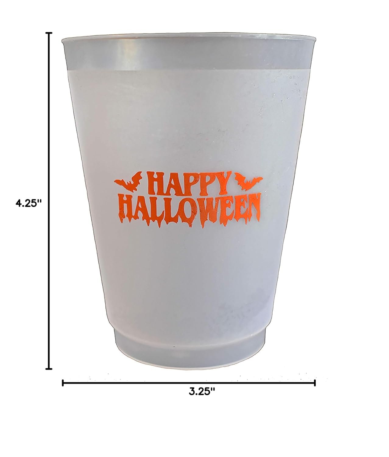 Großhandel 12oz Kunststoff Frost Flex Becher mit Happy Halloween Druck (Packung mit 12 Stück) - Individuelles Logo vom Hersteller erhältlich