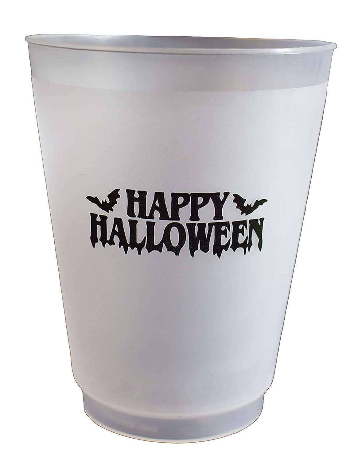 Großhandel 12oz Kunststoff Frost Flex Becher mit Happy Halloween Druck (Packung mit 12 Stück) - Individuelles Logo vom Hersteller erhältlich