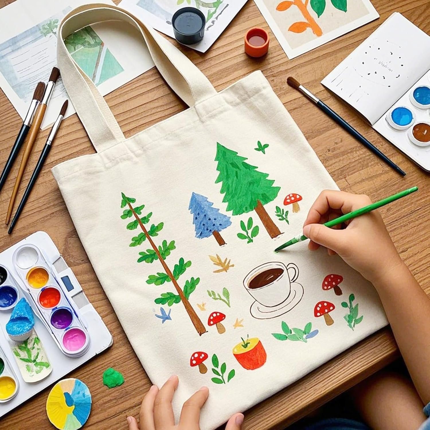 Großhandel 13 * 15 Zoll Sublimation Leere Canvas Taschen, Tote Bags für Sublimation mit individuellem Logo, Bulk Canvas Tote Bags DIY Einkaufsbeutel