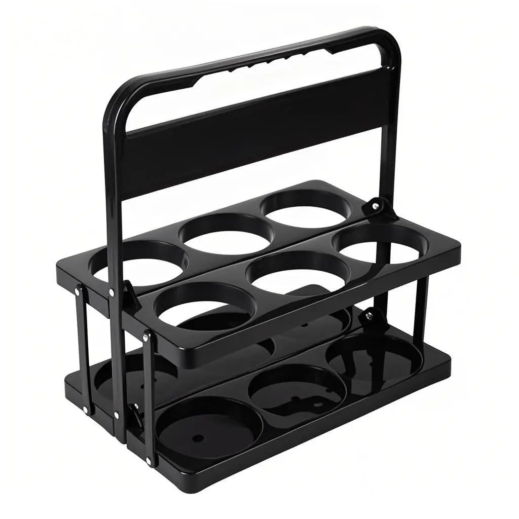 Großhandel 6er Träger für Getränke mit Griff, praktischer Faltbarer Halter für Getränke, Lieferant von langlebigen mobilen Lösungen, OEM für Lebensmittel-Lieferdienste und Take-Out-Zubehör