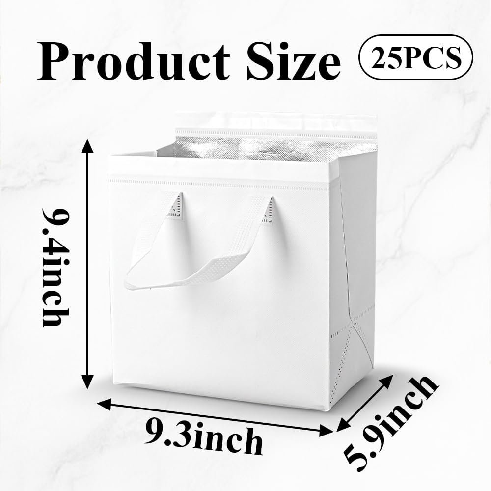 Großhandel Set von 25 isolierten Take-Away-Taschen, kleine thermische Kühlertüten für den Lebensmitteleinkauf, OEM für Lebensmittellieferung und zur Aufbewahrung von heißen und kalten Lebensmitteln, 9,3 x 5,9 x 9,4 Zoll, Lieferant für gefrorene Lebensmittel. Großhandel Set von 25 isolierten Take-Away-Taschen, kleine thermische Kühlertüten für den Lebensmitteleinkauf, OEM für Lebensmittellieferung und zur Aufbewahrung von heißen und kalten Lebensmitteln, 9,3 x 5,9 x 9,4 Zoll, Lieferant für gefrorene Lebensmittel.