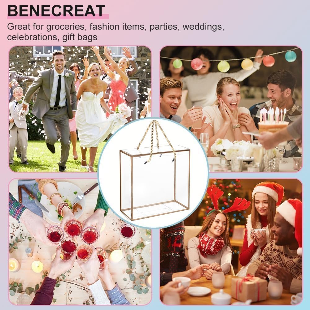 Großhandel 10 Stück klare PET Geschenkkästen 7,8x7,8x3,5 Zoll mit goldener Umrandung und Griff, ideal für individuelle Logos, OEM und als Favoritenbox mit Kordel für Muttertag, Geburtstagsfeiern, Hochzeitsgeschenke Großhandel 10 Stück klare PET Geschenkkästen 7,8x7,8x3,5 Zoll mit goldener Umrandung und Griff, ideal für individuelle Logos, OEM und als Favoritenbox mit Kordel für Muttertag, Geburtstagsfeiern, Hochzeitsgeschenke