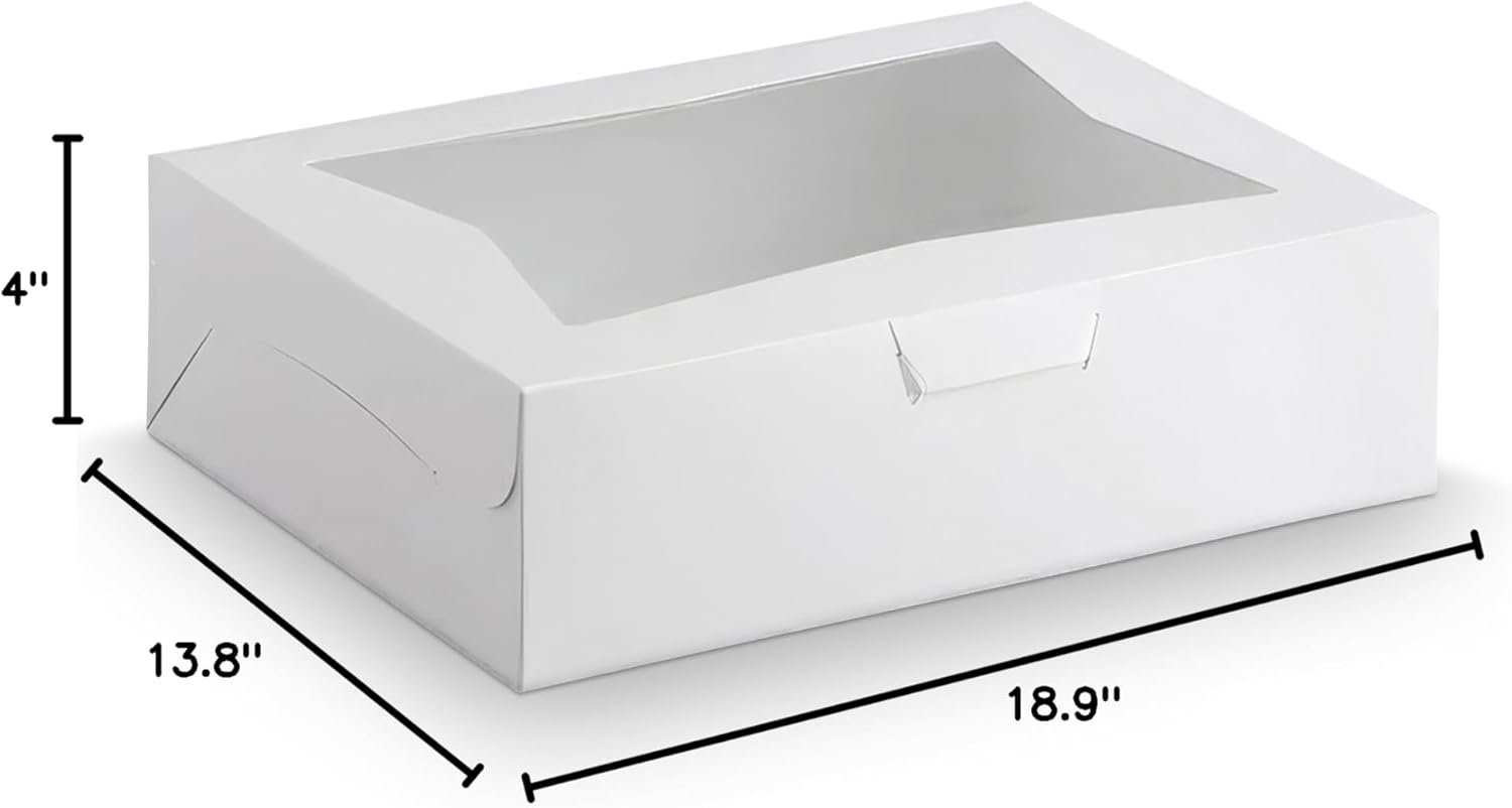 Großhandel 10 Stück Halbschalen-Kuchenboxen 19x14x4