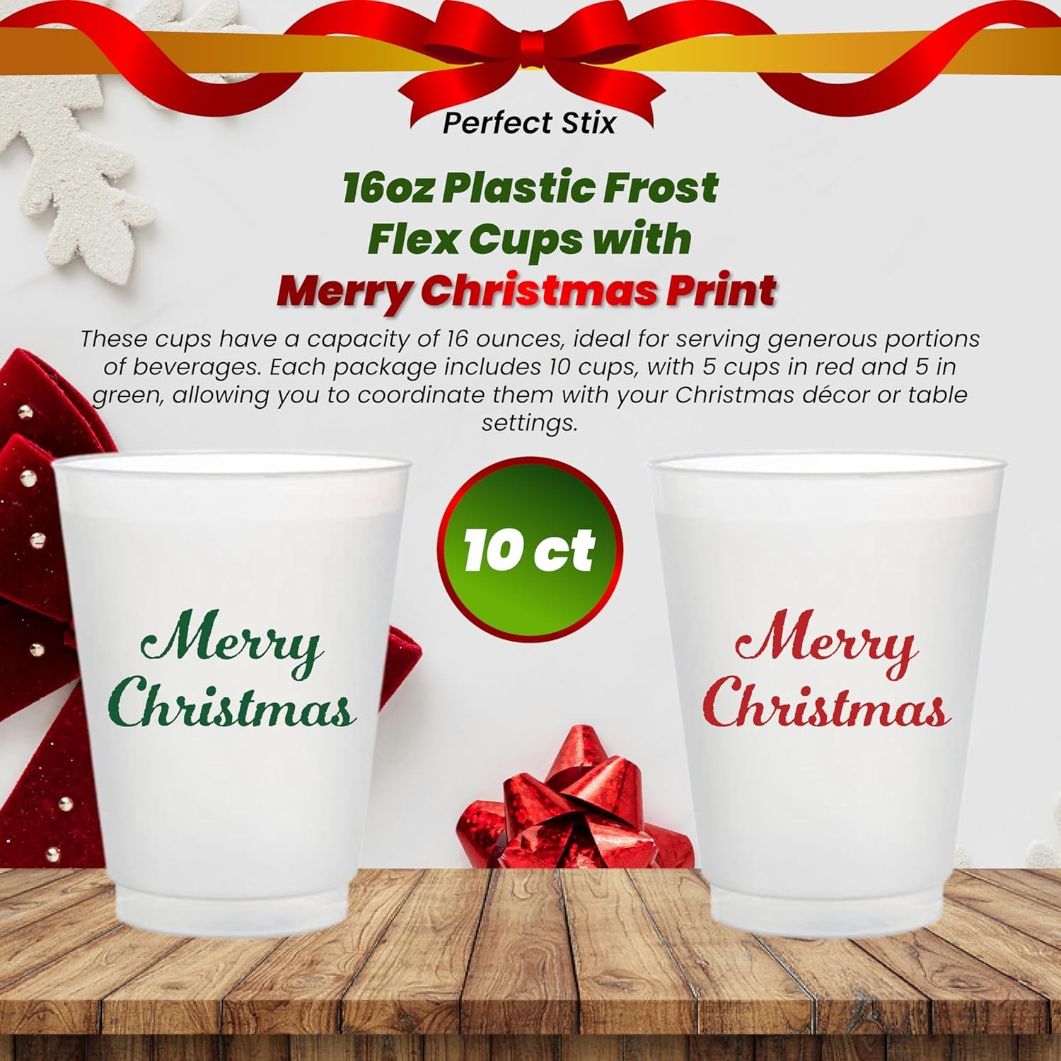 Großhandel Frost Flex Cups 16oz mit Merry Christmas Print (Packung mit 10 Stück), Individuelles Logo für OEM-Bestellungen verfügbar. Großhandel Frost Flex Cups 16oz mit Merry Christmas Print (Packung mit 10 Stück), Individuelles Logo für OEM-Bestellungen verfügbar.