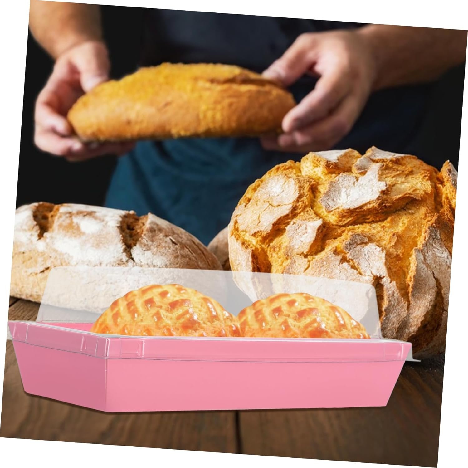 Großhandel 50 Stück rechteckige Lebensmittelaufbewahrungsboxen mit Deckeln aus klarem Kunststoff für Sandwiches, Gebäck und Sushi, ideal für Catering-Events und Meal Prep, Individuelles Logo vom Hersteller.