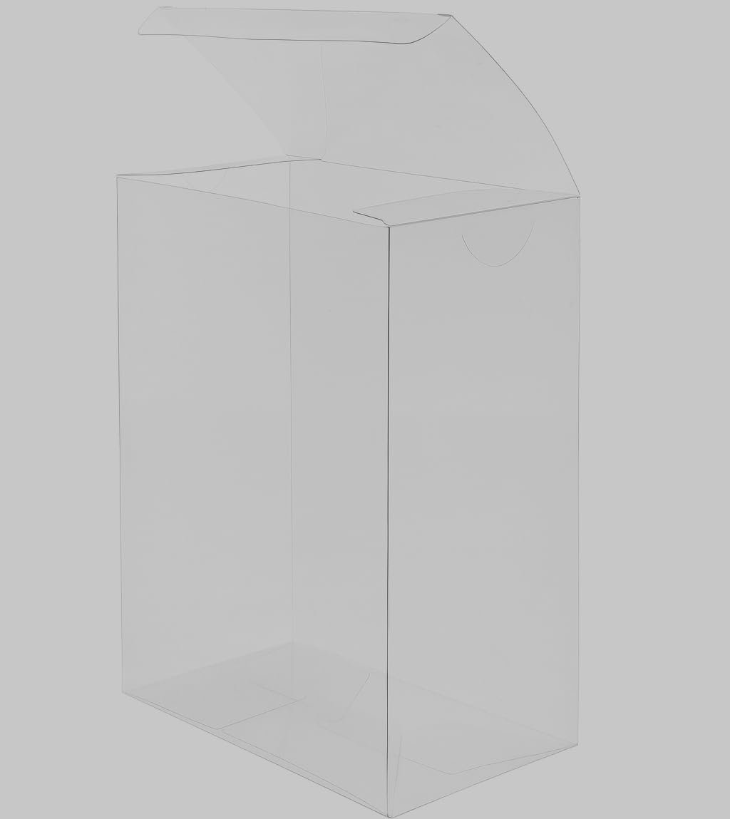 Großhandel 20 Stück klare Favoritenbox 8x6x2 Zoll Plastik Geschenkverpackung für Süßigkeiten, Schokolade und Desserts, Individuelles Logo für Baby Shower, Valentinstag, Hochzeit, Geburtstagsgeschenke und Weihnachtsgeschenke, Hersteller für leere transparente PVC Verpackungsboxen in Bulk.