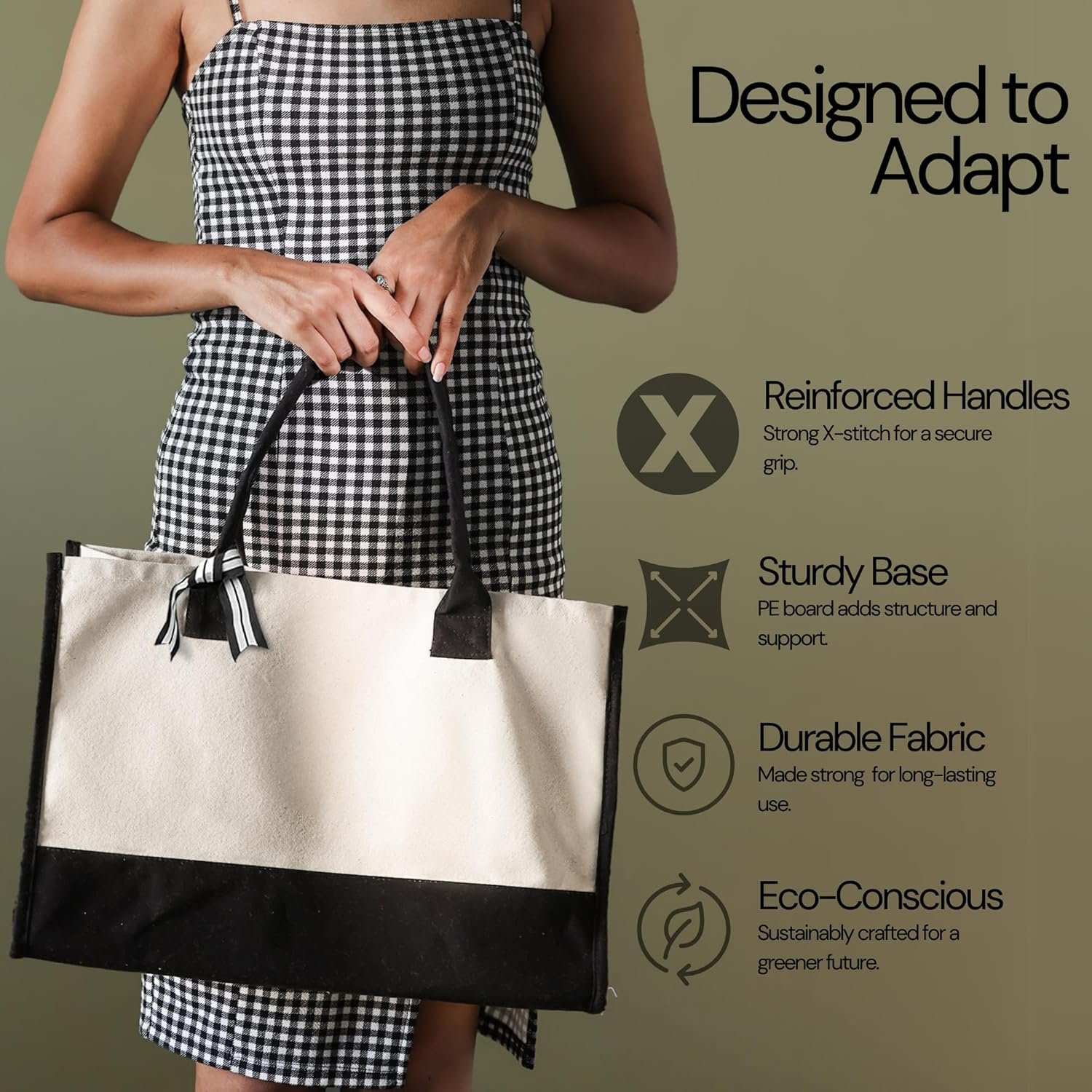 Großhandel personalisierte Alltag Canvas Tasche für Frauen mit individuellen Logo, 100% Baumwolle, von einem Fabrik Lieferanten im Bulk erhältlich.