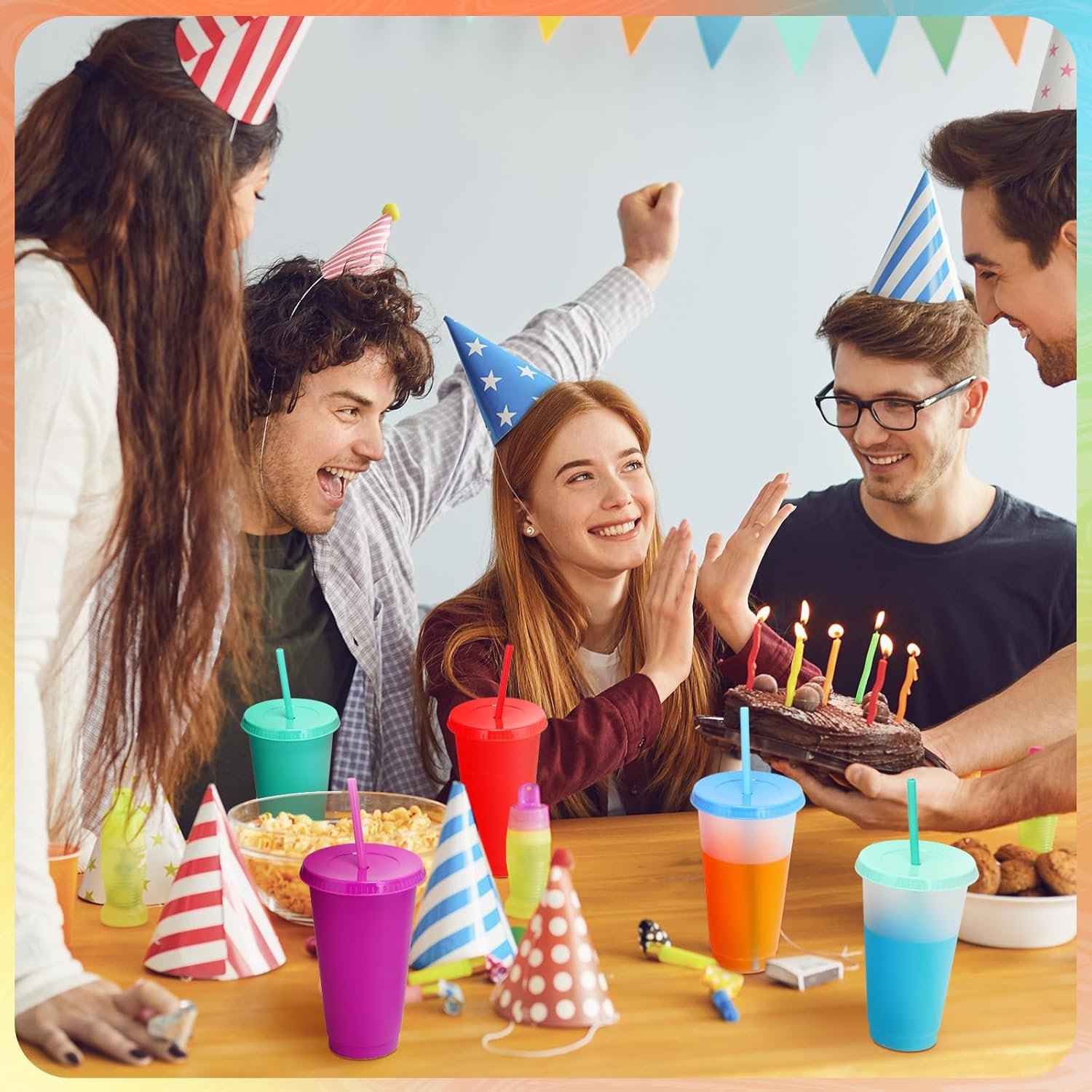 Großhandel 100 Stück Tumbler mit Strohhalm und Deckel in gemischten Farben, 24-27 oz Mehrweg-Kaffeebecher für Geburtstagsfeiern, Iced Coffee Reisebecher, OEM und individuelles Logo verfügbar, Hersteller für Bulk-Artikel Großhandel 100 Stück Tumbler mit Strohhalm und Deckel in gemischten Farben, 24-27 oz Mehrweg-Kaffeebecher für Geburtstagsfeiern, Iced Coffee Reisebecher, OEM und individuelles Logo verfügbar, Hersteller für Bulk-Artikel