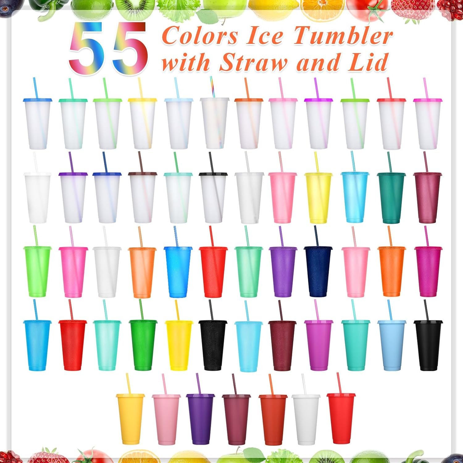 Großhandel 100 Stück Tumbler mit Strohhalm und Deckel in gemischten Farben, 24-27 oz Mehrweg-Kaffeebecher für Geburtstagsfeiern, Iced Coffee Reisebecher, OEM und individuelles Logo verfügbar, Hersteller für Bulk-Artikel Großhandel 100 Stück Tumbler mit Strohhalm und Deckel in gemischten Farben, 24-27 oz Mehrweg-Kaffeebecher für Geburtstagsfeiern, Iced Coffee Reisebecher, OEM und individuelles Logo verfügbar, Hersteller für Bulk-Artikel