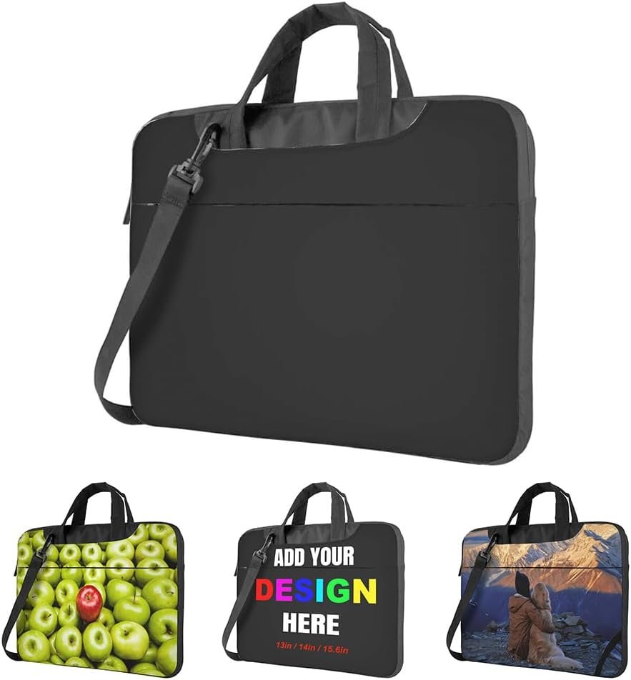 Großhandel individuell gestaltbare Laptoptasche 13 14 15,6 Zoll mit eigenem Foto, OEM Taschen für Laptop-Messenger mit Schulternriemen, ideal für Bulk Bestellungen