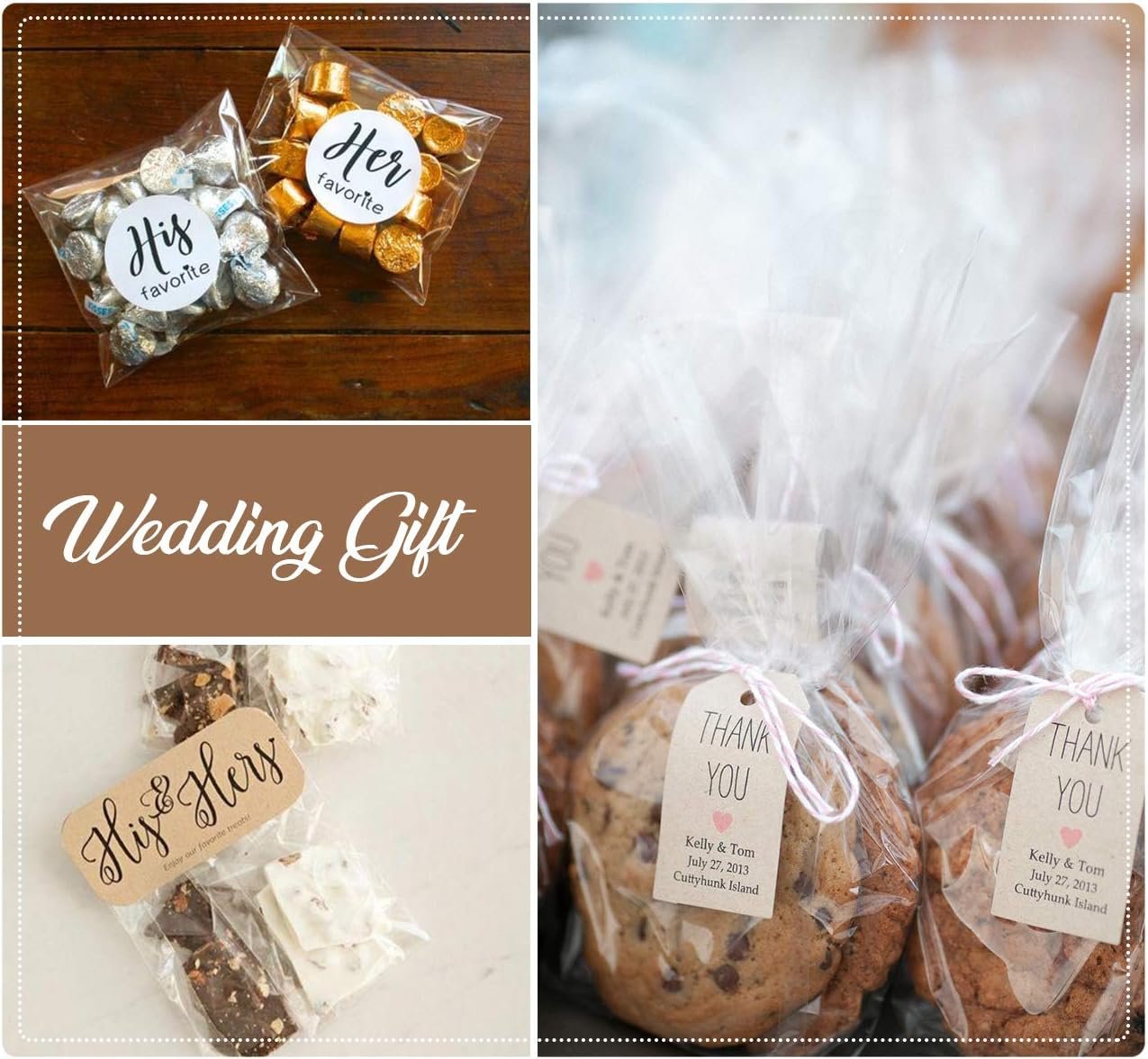 Großhandel 200 Stück klare Cellophan-Beutel 4x6 für Süßigkeiten mit Dankeschön-Sticker, perfekte Verpackung für Geburtstags-, Hochzeits- und Lutscher-Sticks, Individuelles Logo, OEM