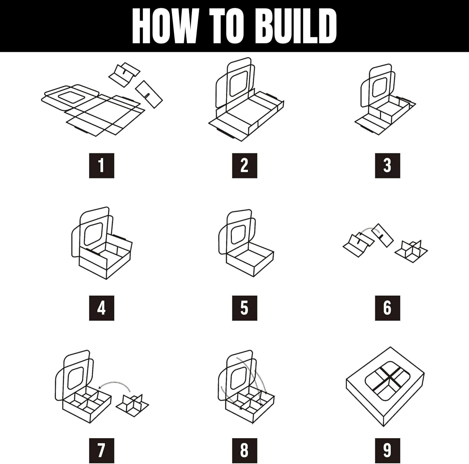 Großhandel 100 Stück weiße Mini-Cookie-Boxen für 4 Leckereien mit Fenster und Trennwänden, quadratische Backboxen 6 x 6 x 2,4 Zoll, individuelle Logo-Dekoration für Geschenkverpackungen, OEM Hersteller, Bulk-Angebot Großhandel 100 Stück weiße Mini-Cookie-Boxen für 4 Leckereien mit Fenster und Trennwänden, quadratische Backboxen 6 x 6 x 2,4 Zoll, individuelle Logo-Dekoration für Geschenkverpackungen, OEM Hersteller, Bulk-Angebot